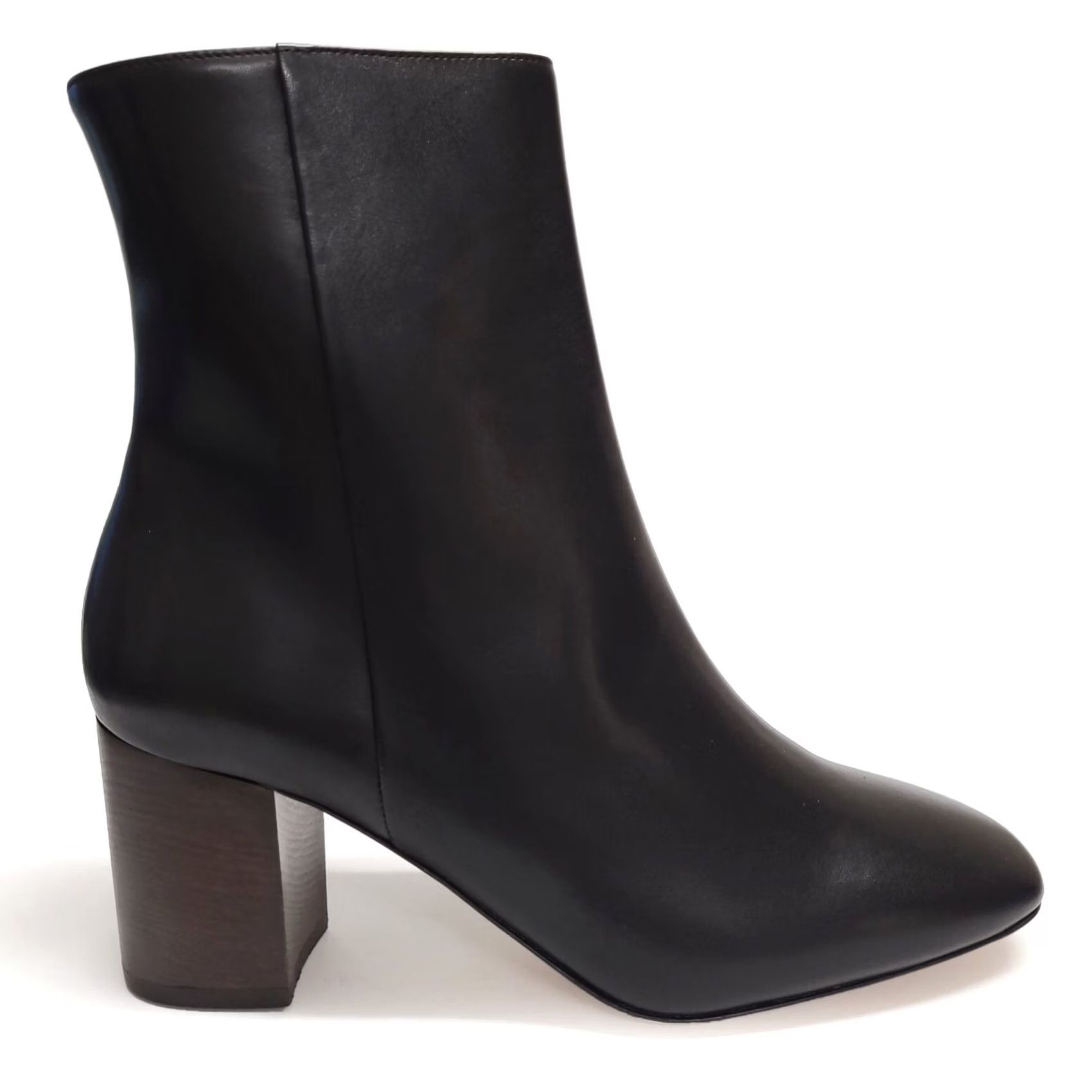 Club Monaco Club Monaco Boots, Women's Payton Boots, Black, Size 7.5, Leather Upper, Leather Lining, zip, Block Heel, Round Toe, MSRP: 50 Size US 8 / IT 38 - 4 Thumbnail