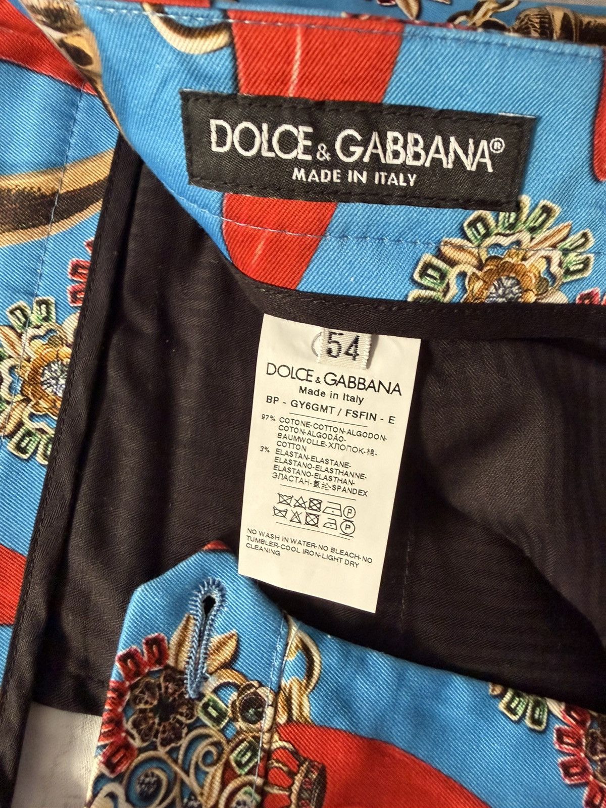 Dolce & Gabbana Dolce Gabbana Italian Horn Bermuda Shorts Size US 36 / EU 52 - 8 Thumbnail
