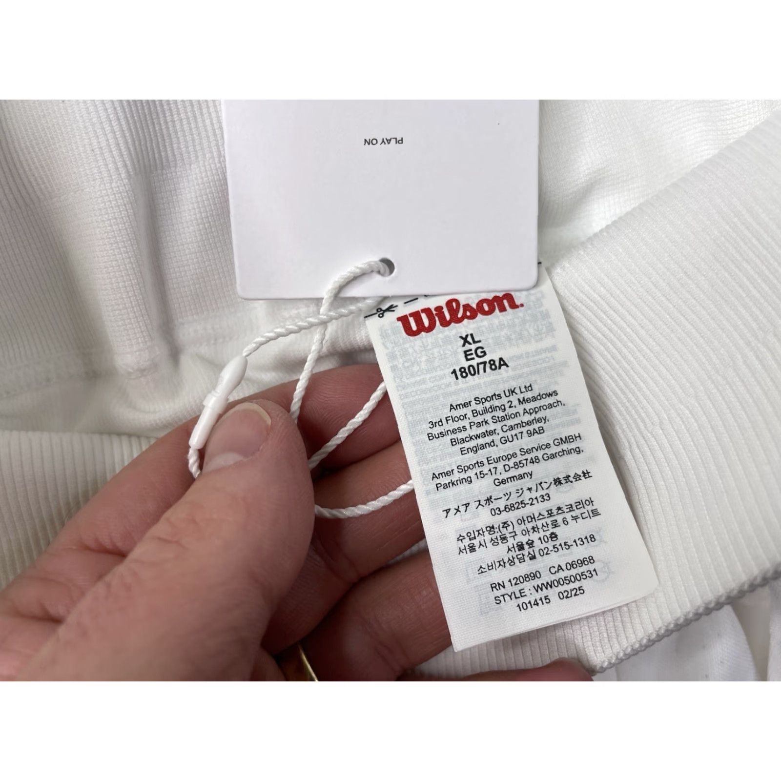 Wilson NWT Wilson Skirt White Womens XL Tennis Short Tiered Midtown Athletic Activewear Us Open Classic Womens Size 40" / US 18 - 3 Thumbnail