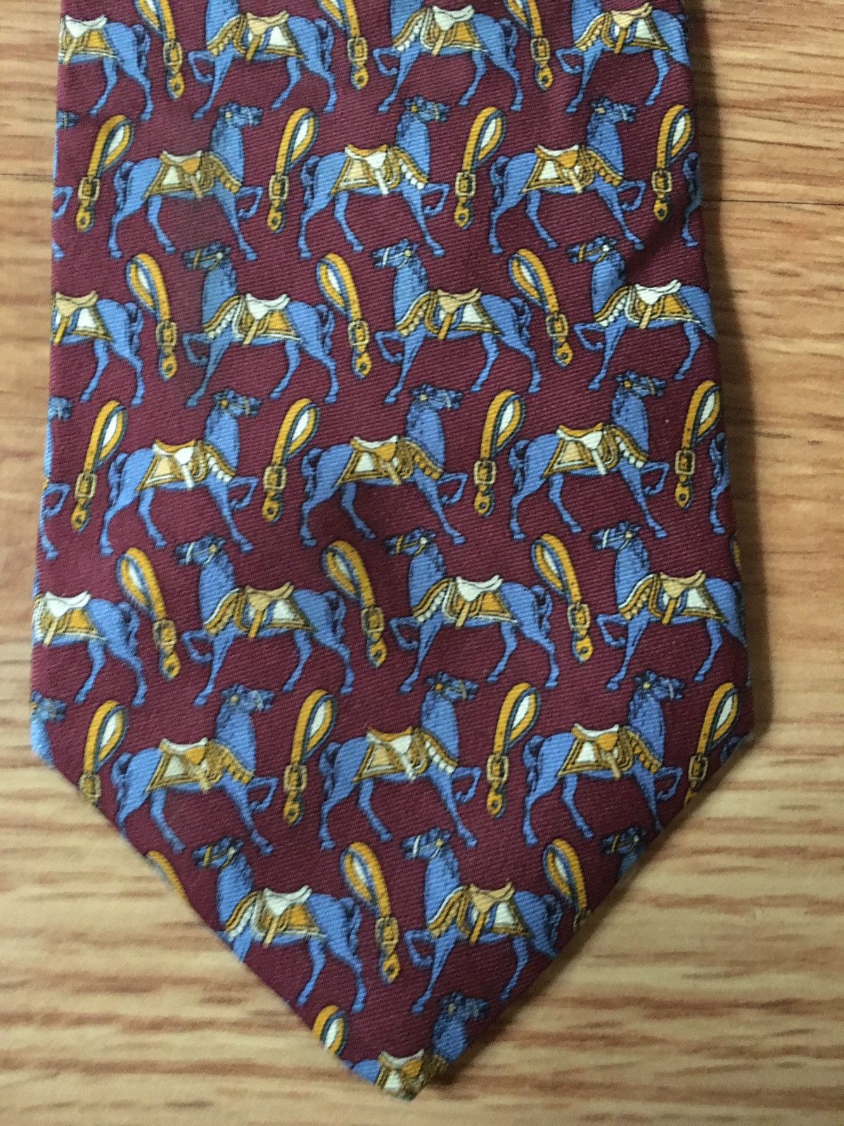 Brooks Brothers × Designer Brooks Brothers Designer Horses Print Silk Mens Tie Size ONE SIZE - 6 Thumbnail
