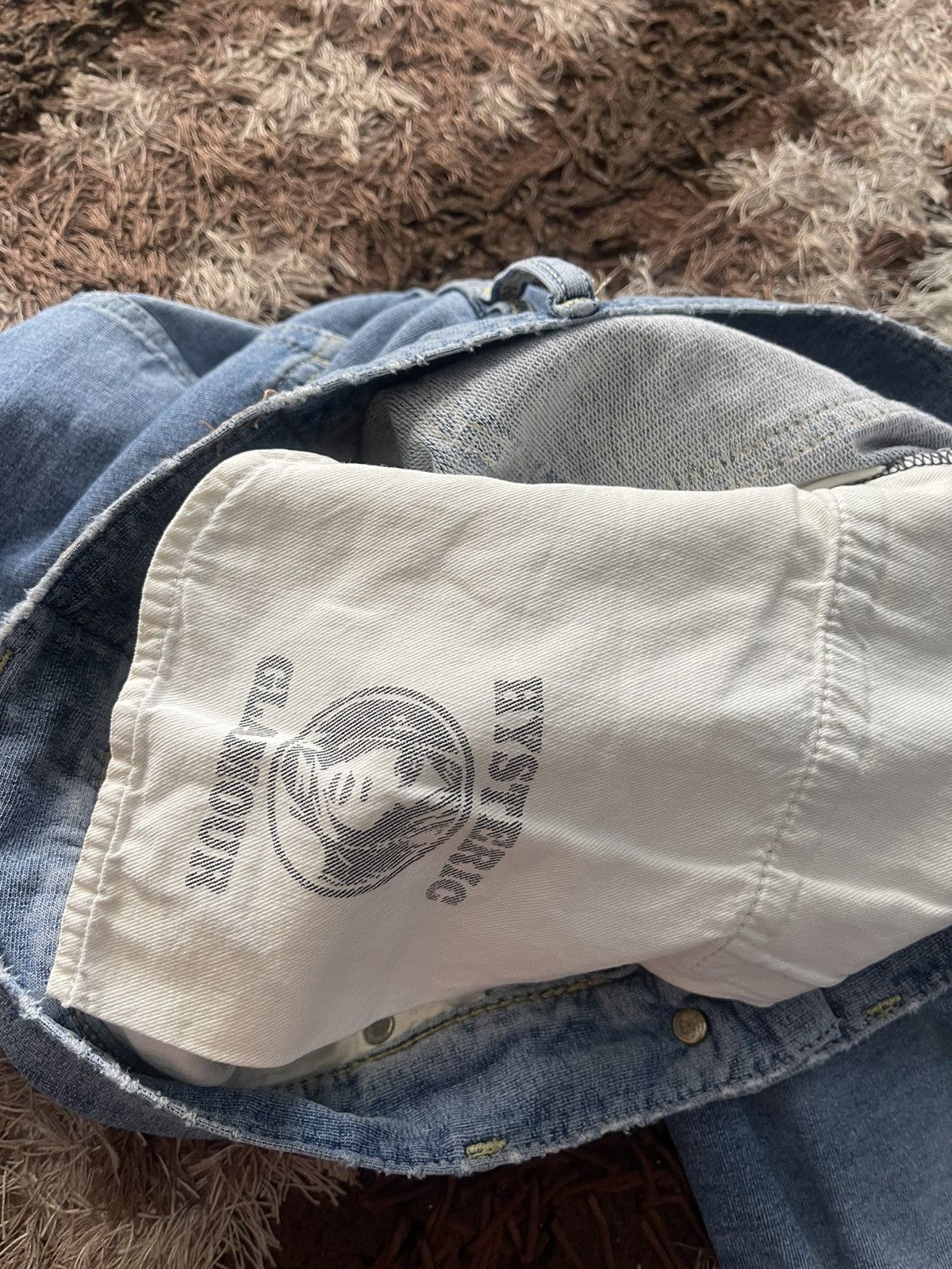 Hysteric Glamour × Japanese Brand VTG HYSTERIC GLAMOUR DETROIT MICHIGAN SHORT JEANS VERY RARE Size US 32 / EU 48 - 5 Thumbnail