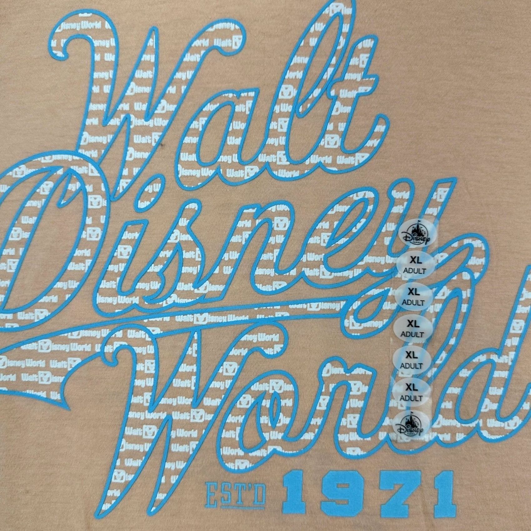 Disney Disney Parks Walt Disney World T-Shirt Womens XL Peach Comfort Short Sleeve Tee Size XL / US 12-14 / IT 48-50 - 6 Thumbnail