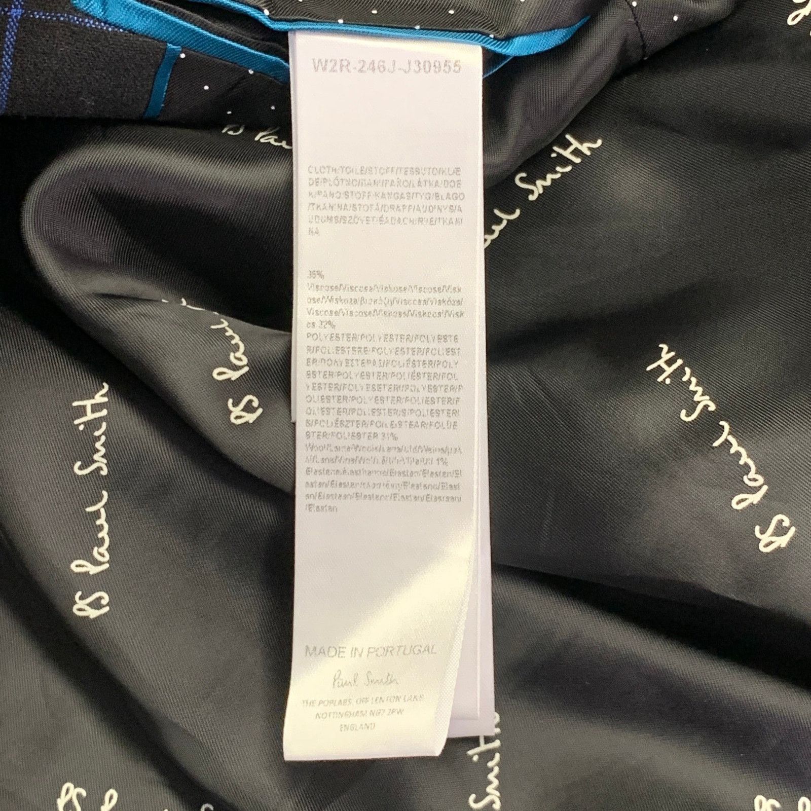 Paul Smith Black Blue Orange Window Pane Double Breasted Jacket Blazer Size M / US 6-8 / IT 42-44 - 7 Thumbnail