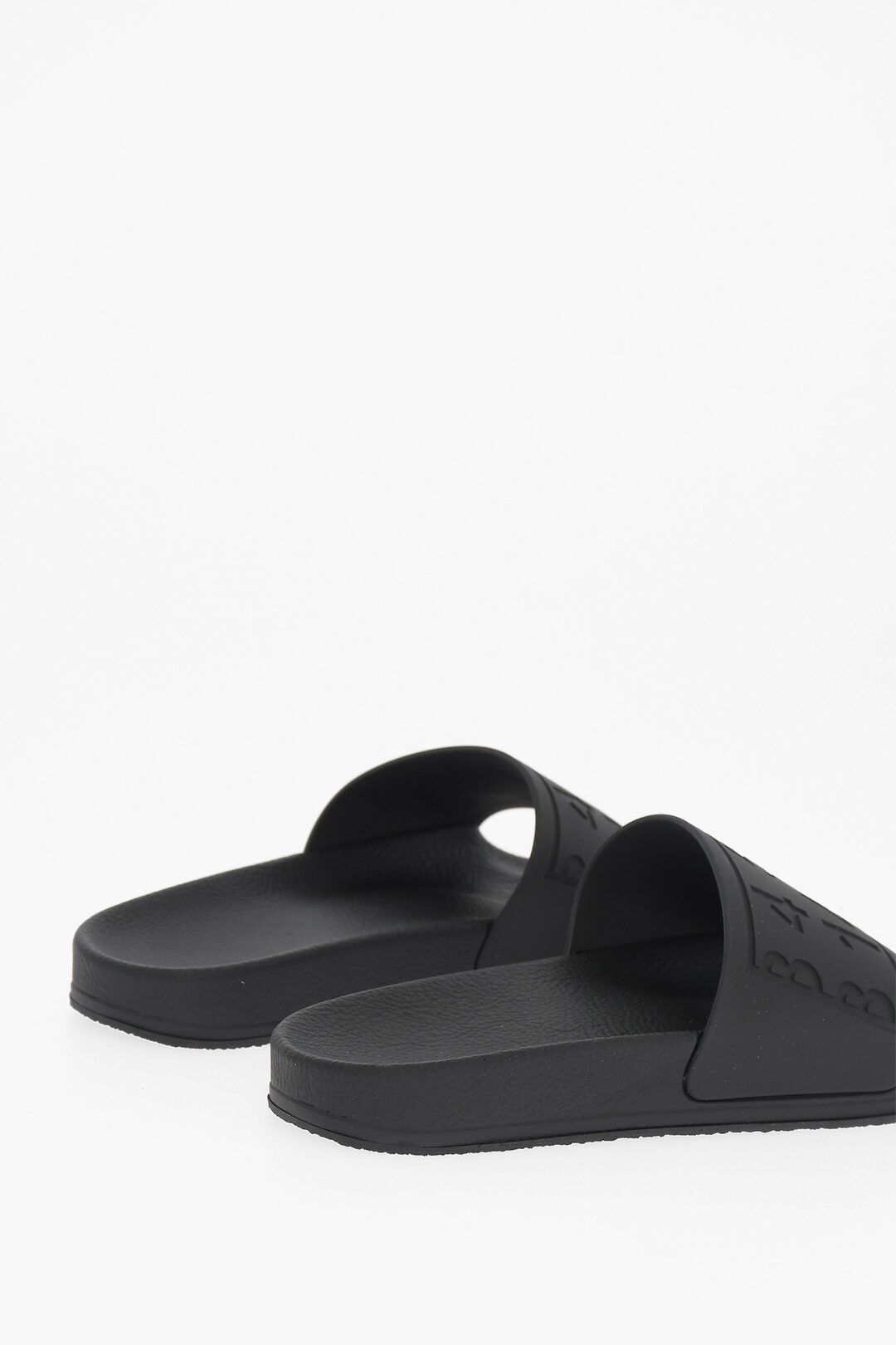 Maison Margiela og1mm1224 Embossed Logo Slides in Black Size US 6 / IT 36 - 3 Thumbnail