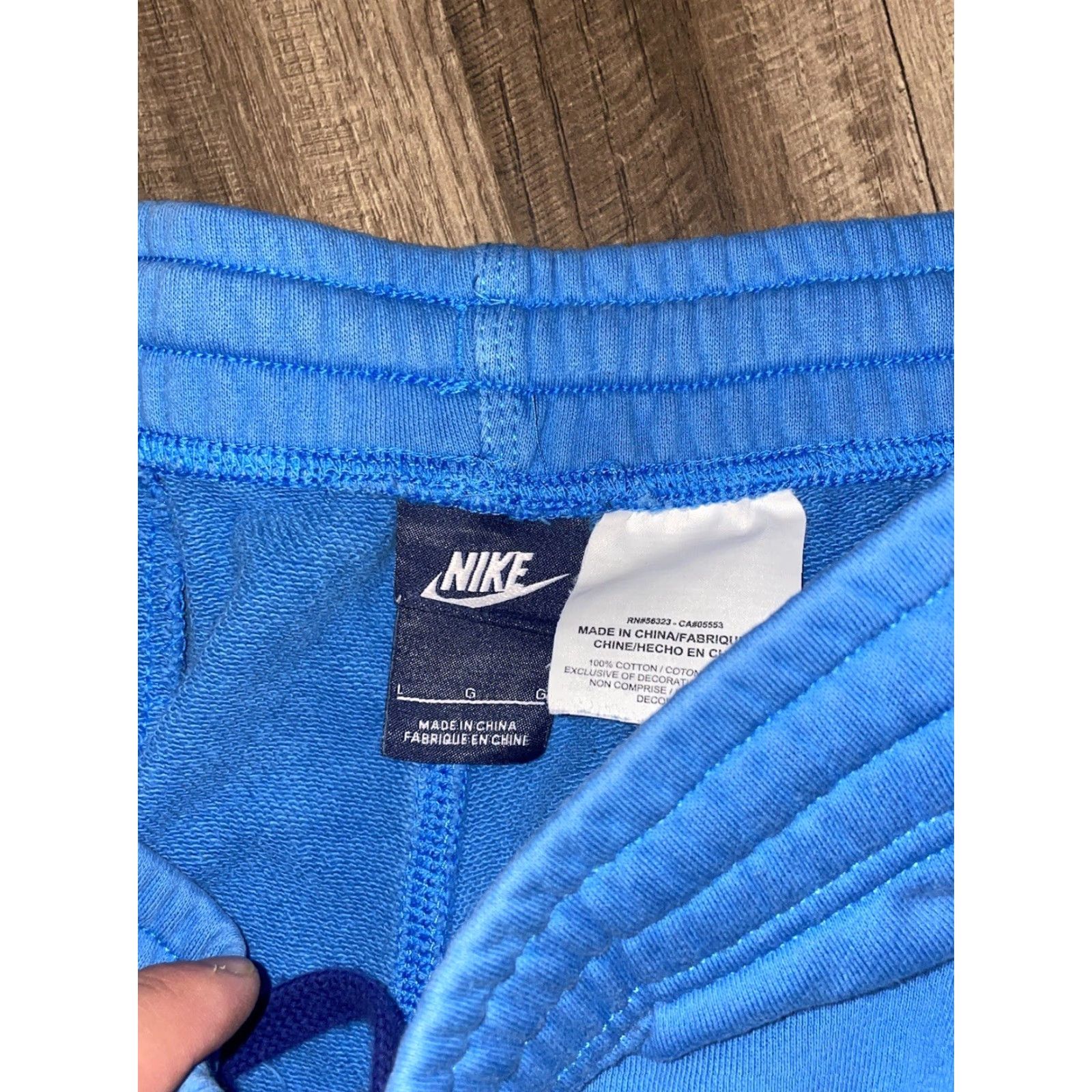 Nike Nike Sweat Shorts L Blue Regular Activewear Gym & Training Comfort Men Size US 33 - 3 Thumbnail