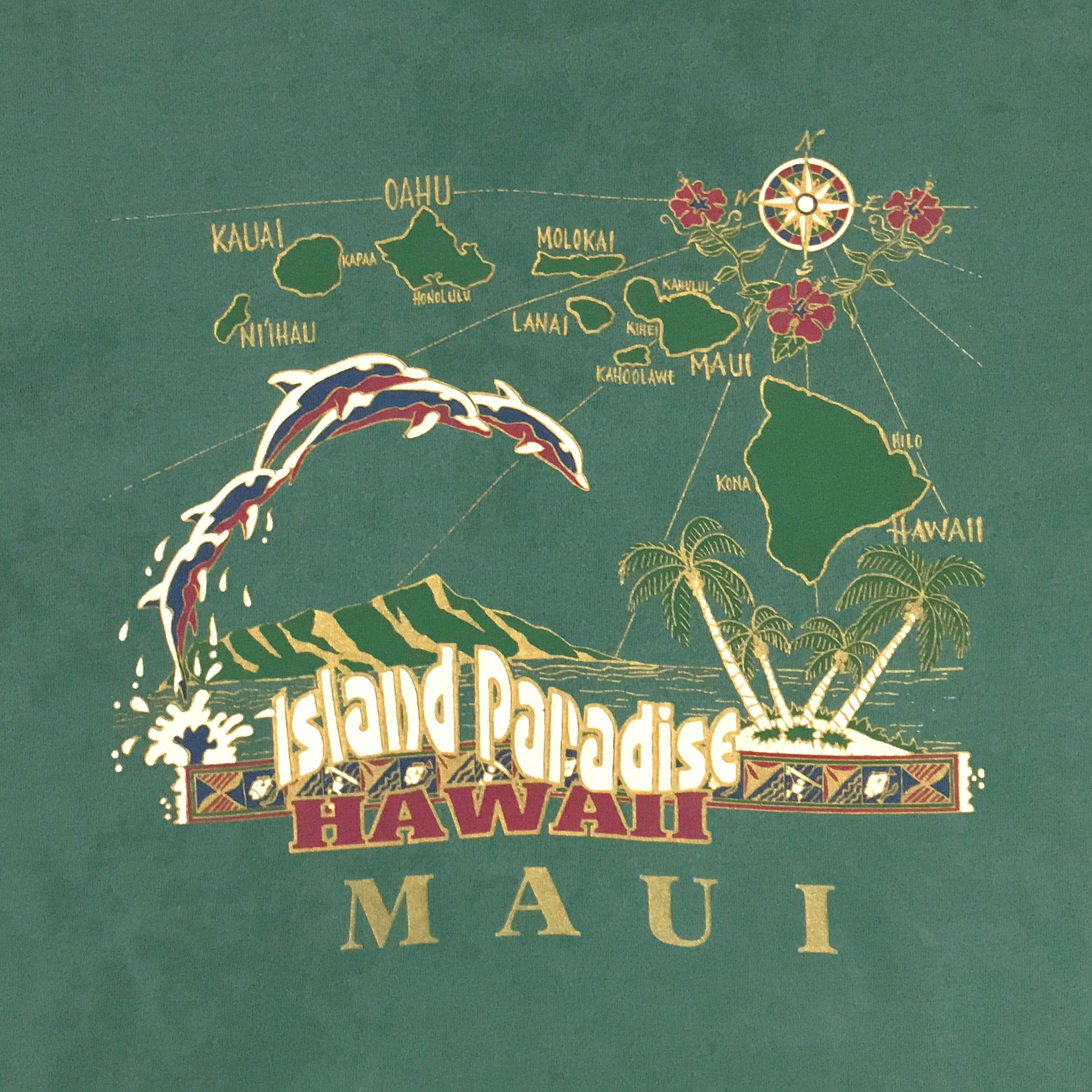 Anvil Vintage 80s 90s MAUI HAWAII T shirt Single Stitch Tee USA Size US M / EU 48-50 / 2 - 4 Thumbnail