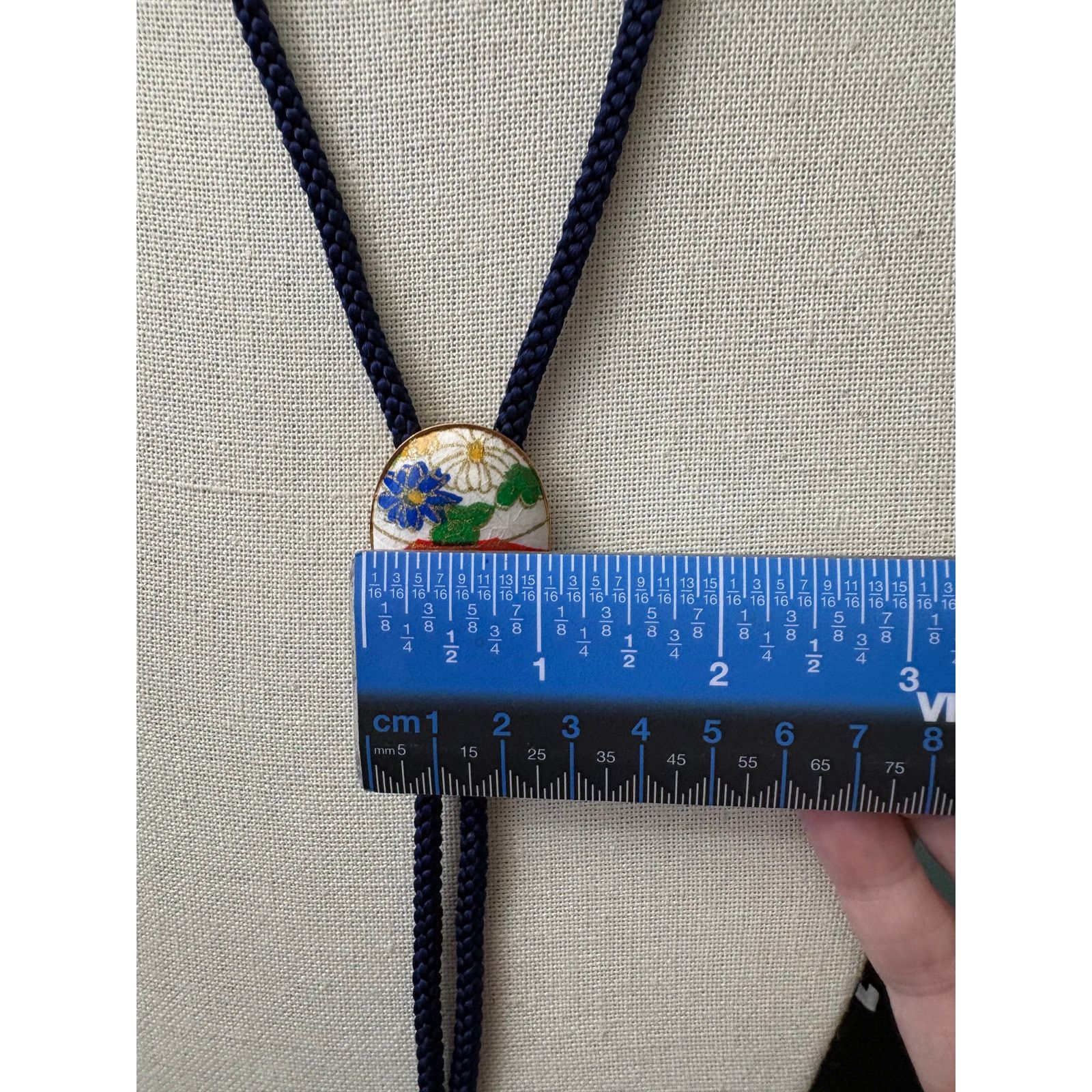 Other Vintage Cloisonne Bead Bolo Style Necklace Size ONE SIZE - 3 Thumbnail
