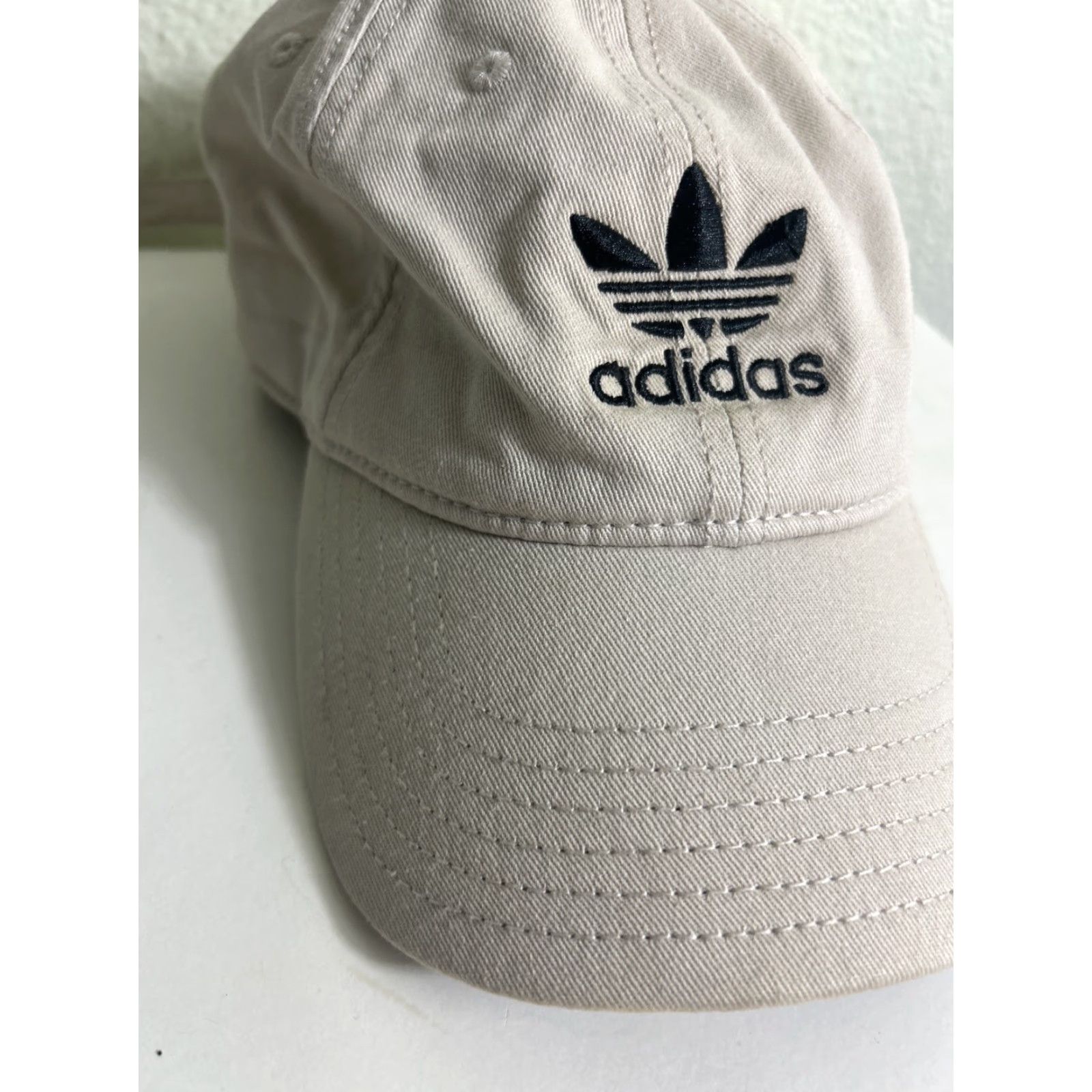 Adidas Adidas Dad Hat Adjustable Strap Black Beige Trefoil Hat Baseball Cap Men One Size Size ONE SIZE - 3 Thumbnail
