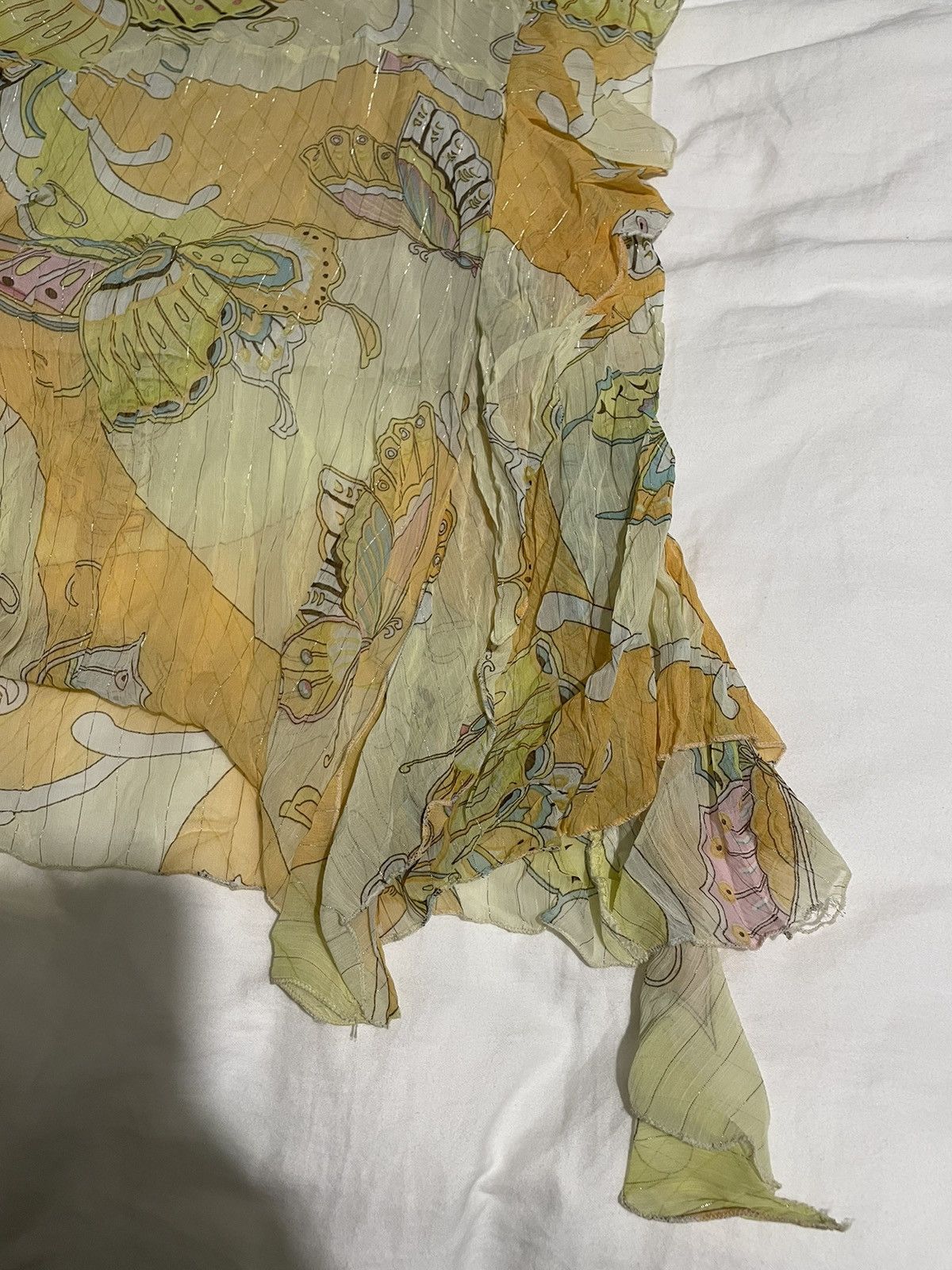 Vintage Yellow dress Size M / US 6-8 / IT 42-44 - 7 Thumbnail