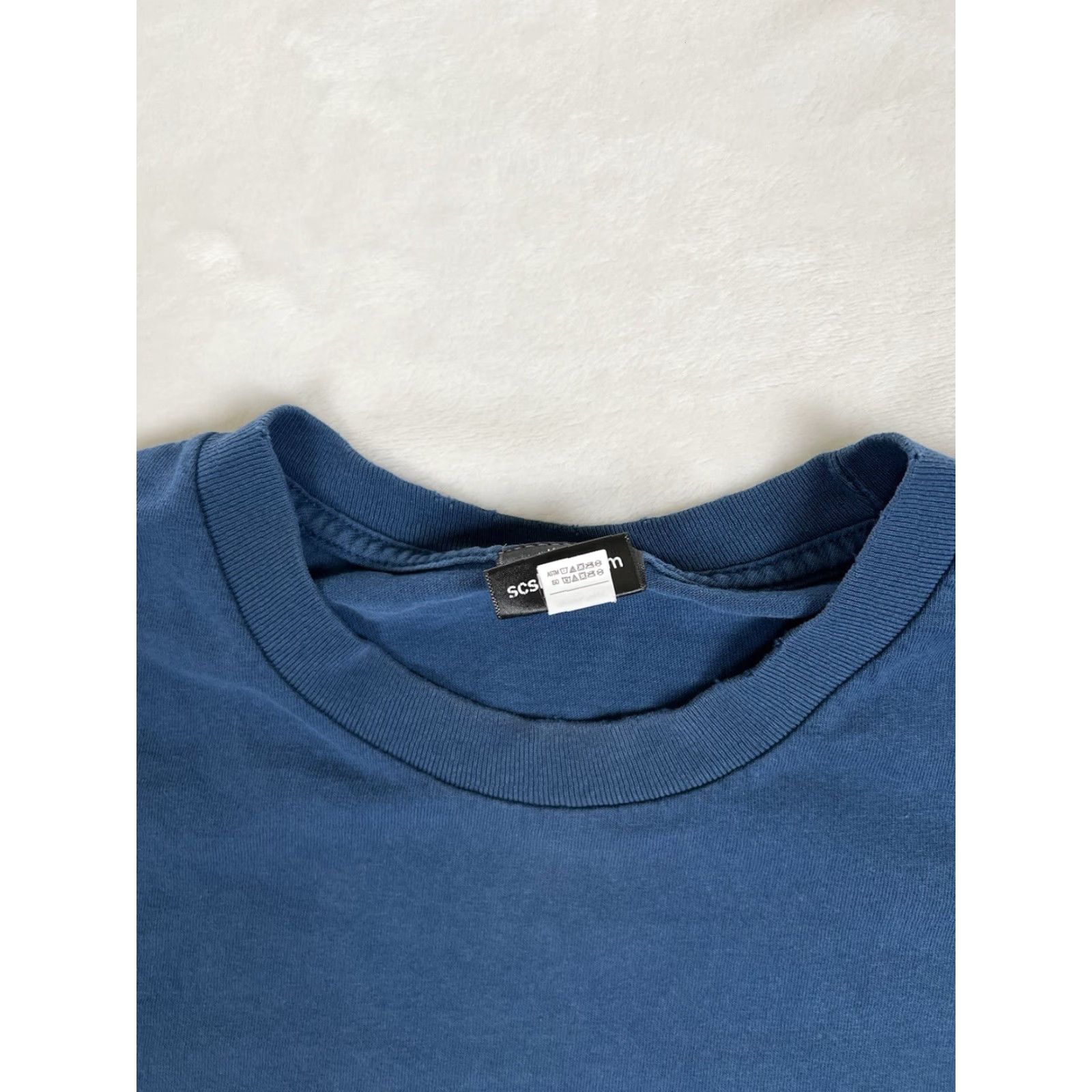 Vintage VINTAGE Santa Cruz T-Shirt Regular Men L Blue Distress 90s Beach OG Logo Short Sleeve Crew Neck Double-Sided Size US L / EU 52-54 / 3 - 5 Thumbnail