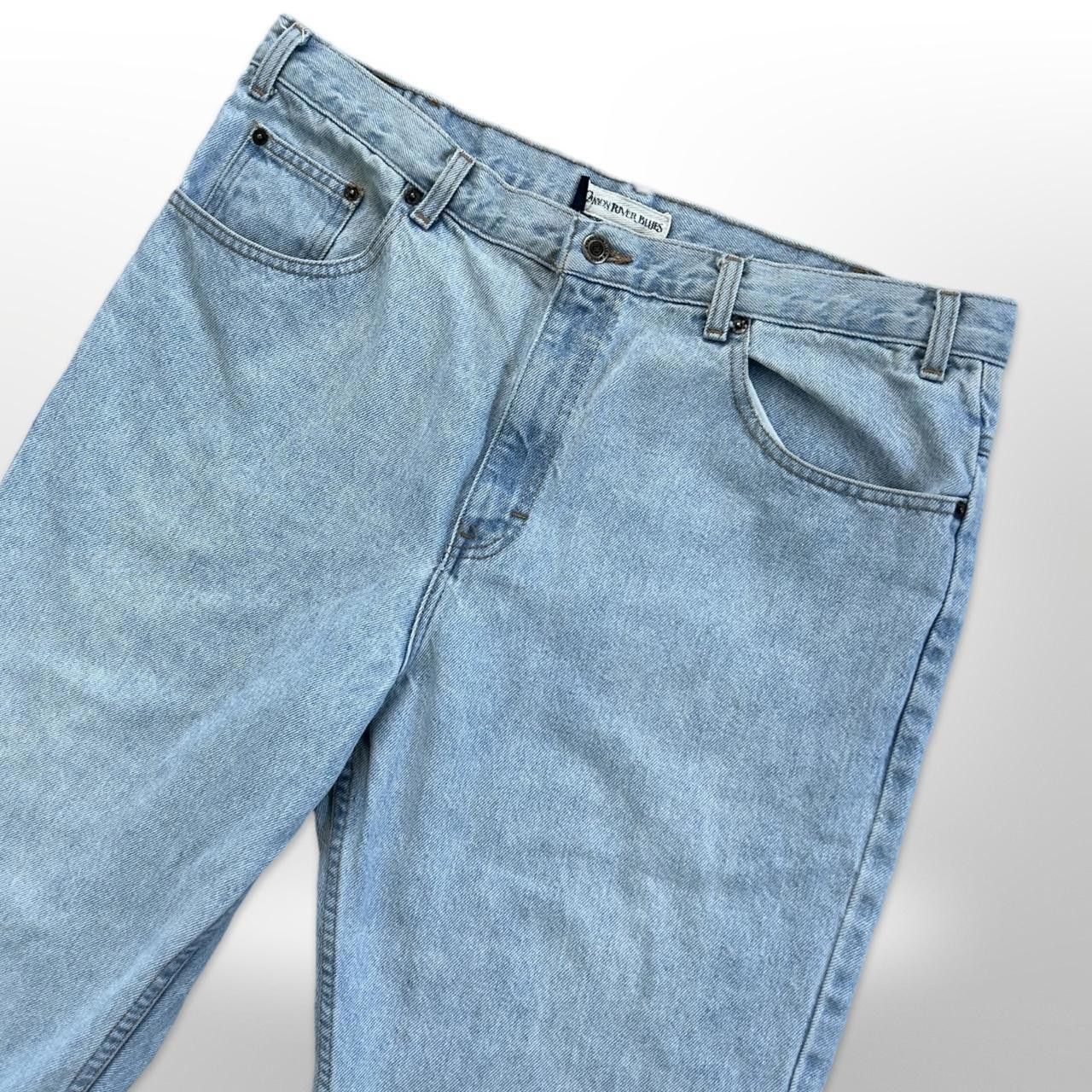 Vintage Vintage Light Wash Faded Straight Leg Jeans - 38x30 Size US 38 / EU 54 - 4 Thumbnail