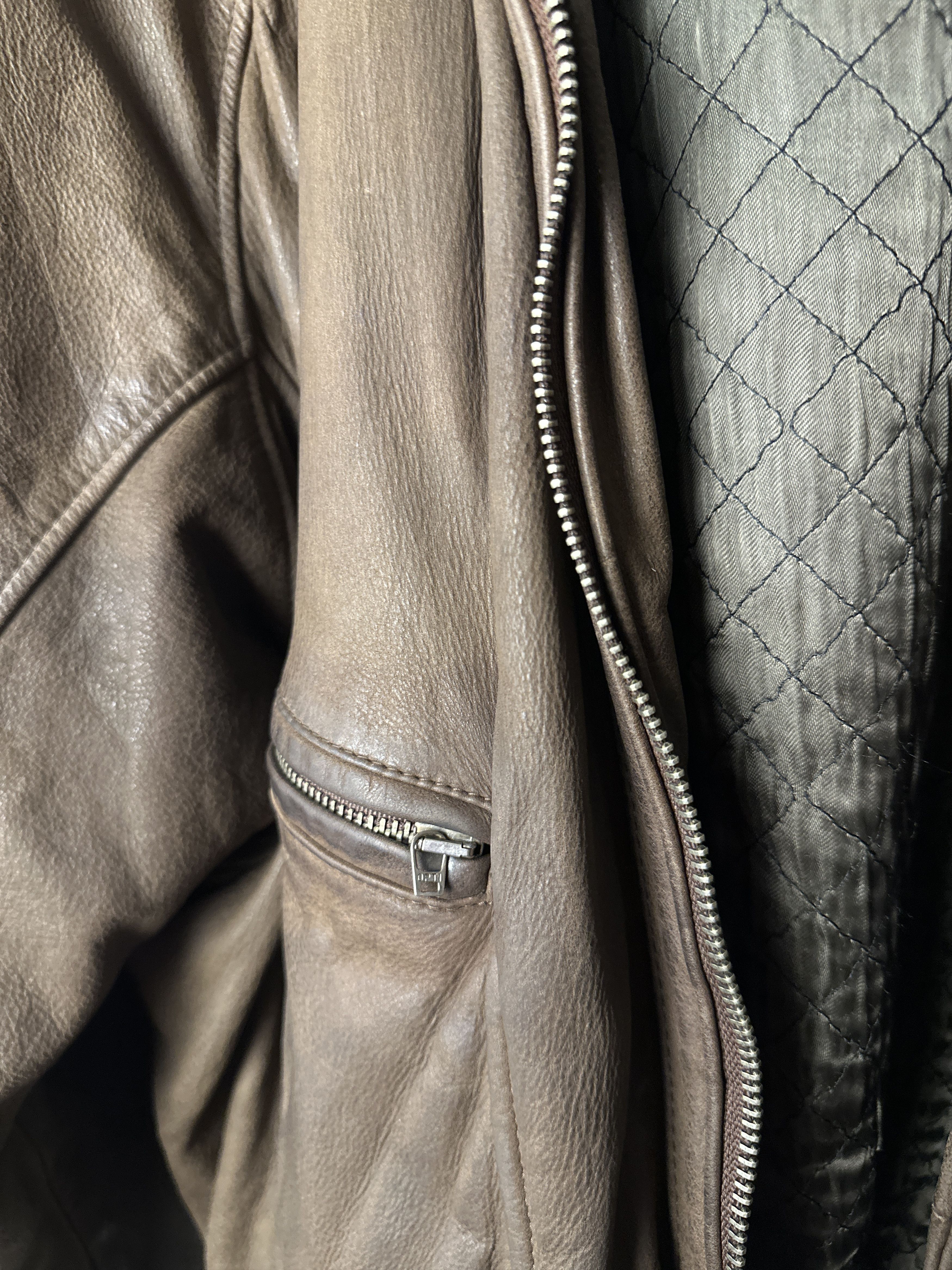 Genuine Leather Vintage Genuine Leather Aviator Jacket Size US XL / EU 56 / 4 - 4 Thumbnail