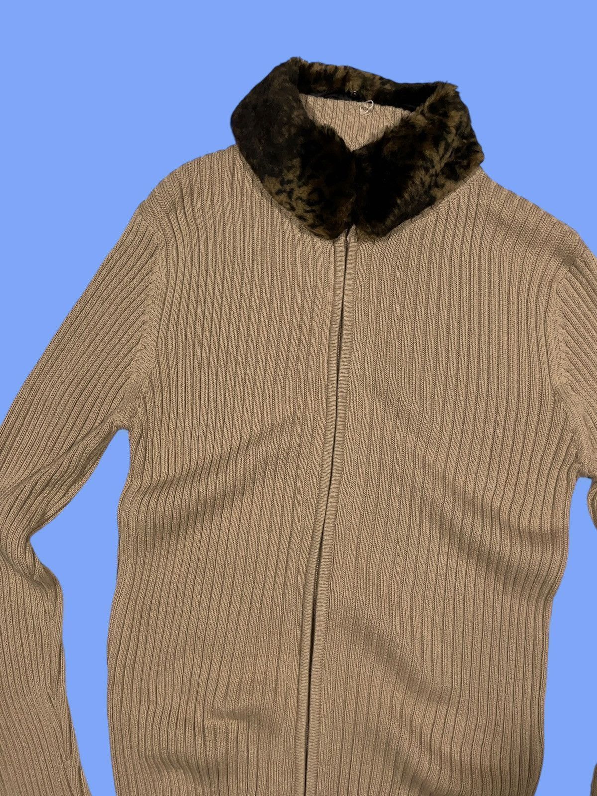 Vintage LGB Style Leopard IfSixWasNine Fur Zip Sweater Size US S / EU 44-46 / 1 - 2 Thumbnail