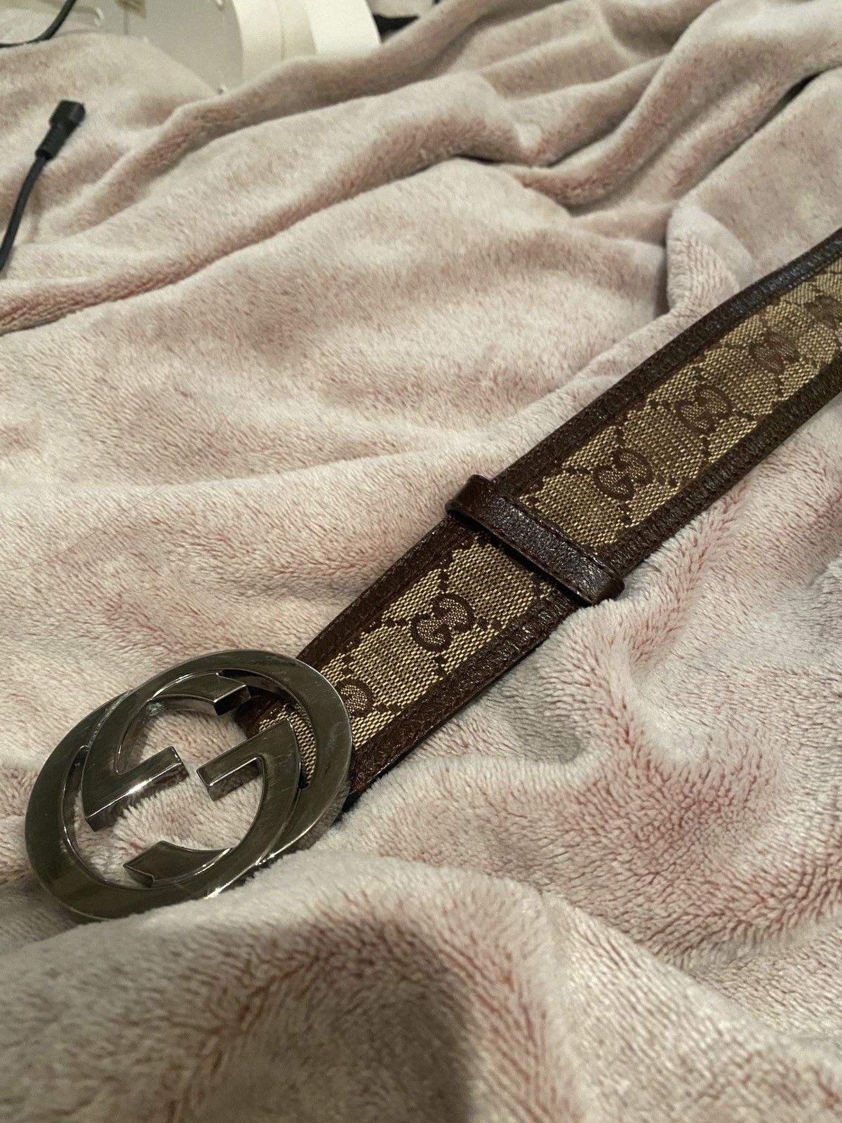 Gucci Gucci monogram belt size 80 Size ONE SIZE - 5 Thumbnail