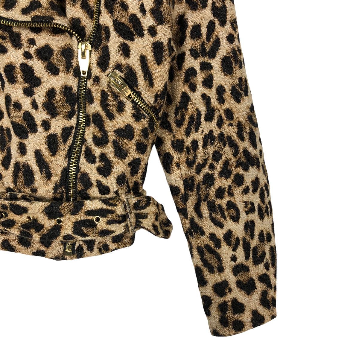 Hysteric Glamour 🔥Double Breast Biker Jacket Leopard Dot Design Zara Japan Size US M / EU 48-50 / 2 - 6 Thumbnail