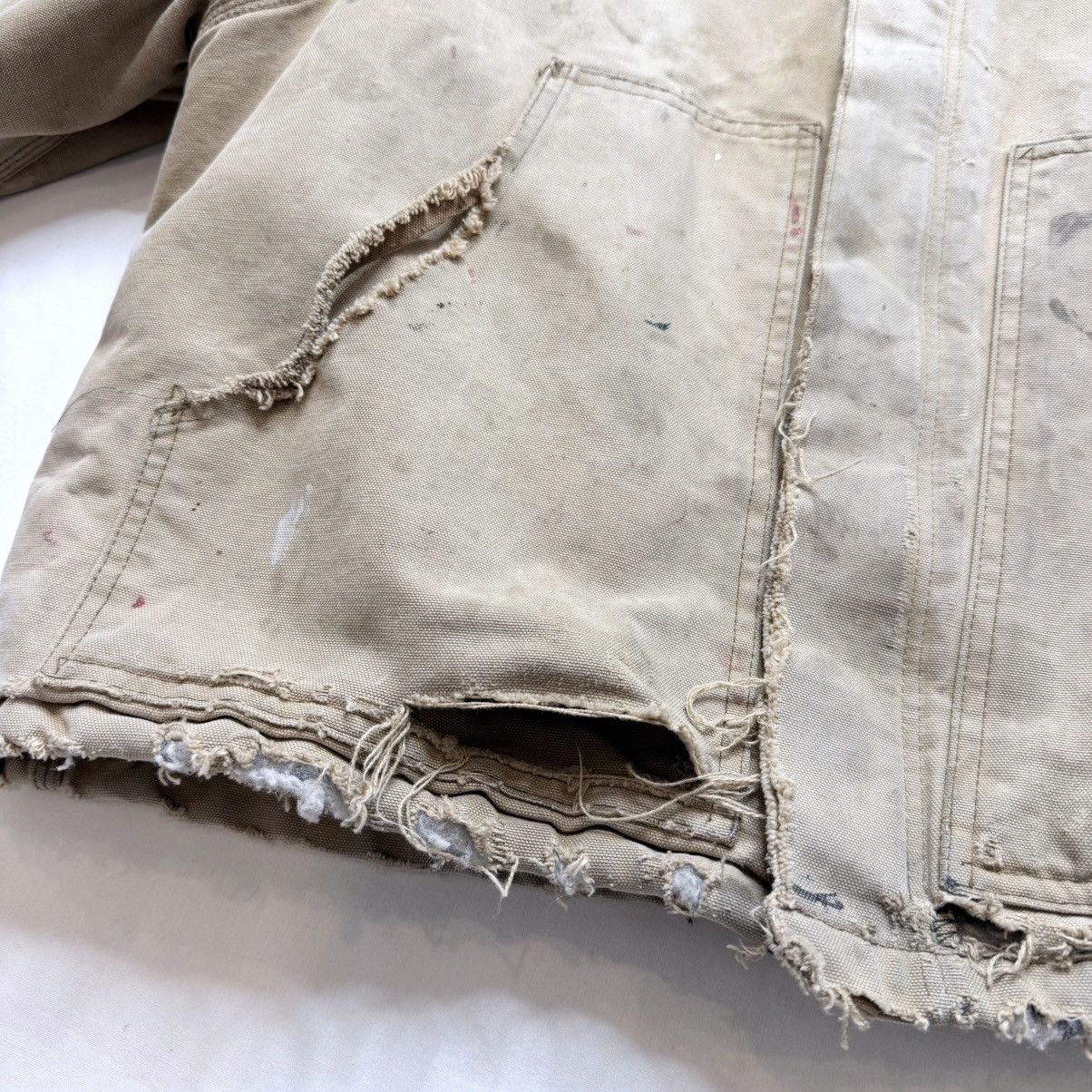 Carhartt Vintage 90s Carhartt Arctic Detroit J02 BRN Thrashed Jacket Size US L / EU 52-54 / 3 - 6 Thumbnail