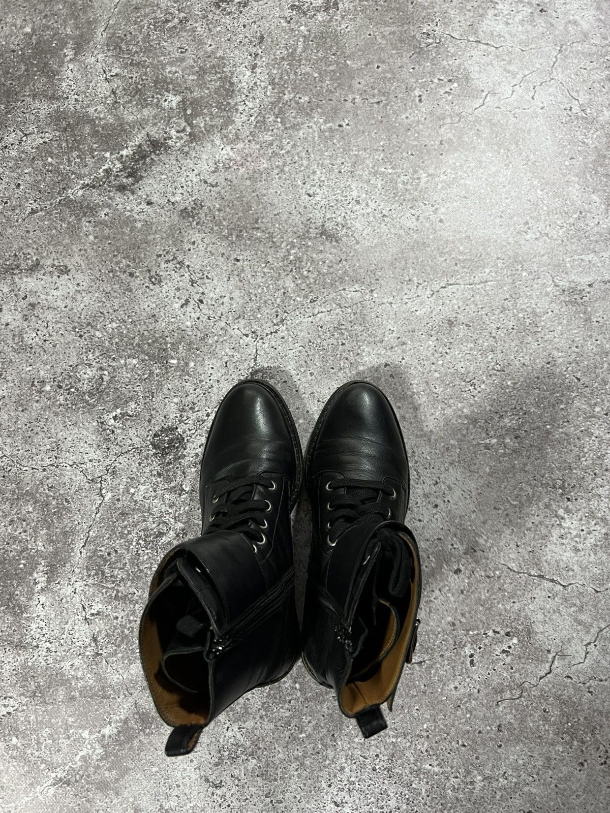 Japanese Brand Avant garde belted ankle boots Leather 38 Size US 8 / IT 38 - 4 Thumbnail