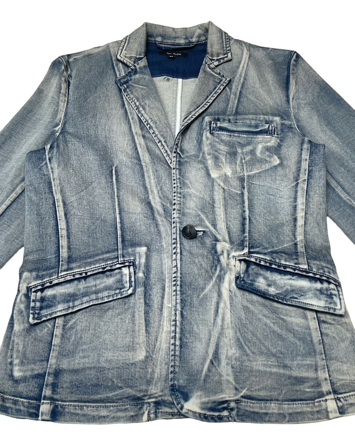 Japanese Brand × Vintage Vintage Japanese Brand Full Glow Denim Jacket 1990s Size US M / EU 48-50 / 2 - 3 Thumbnail