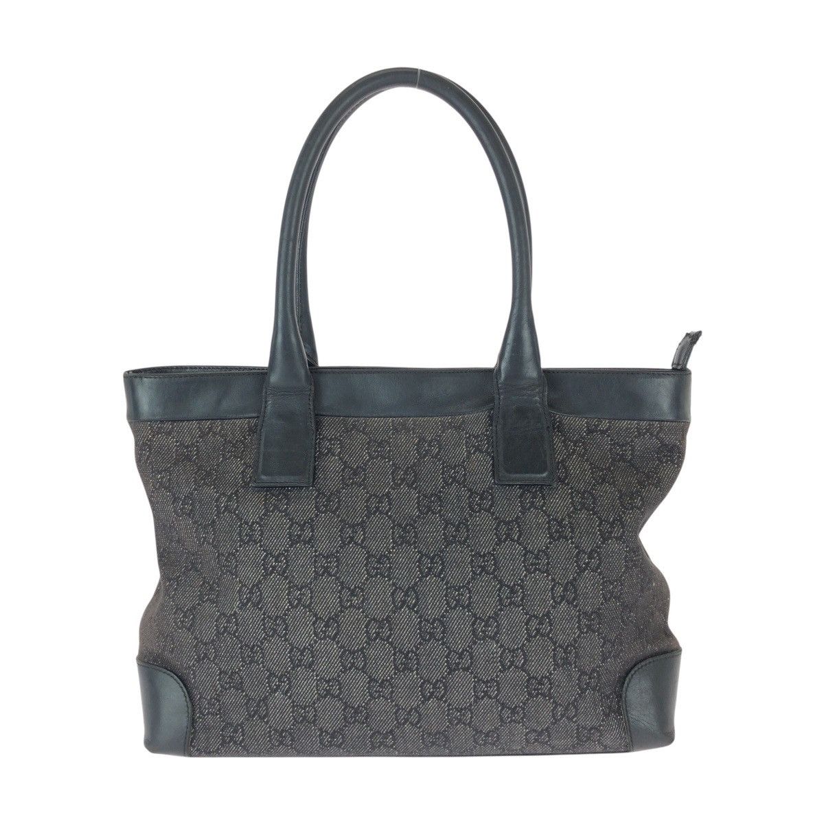 Gucci Gucci GG Canvas Leather 2Way Shoulder Tote Bag Leather Shoulder Bag 002 1119 Duty Free For Usa in Black, Women's
