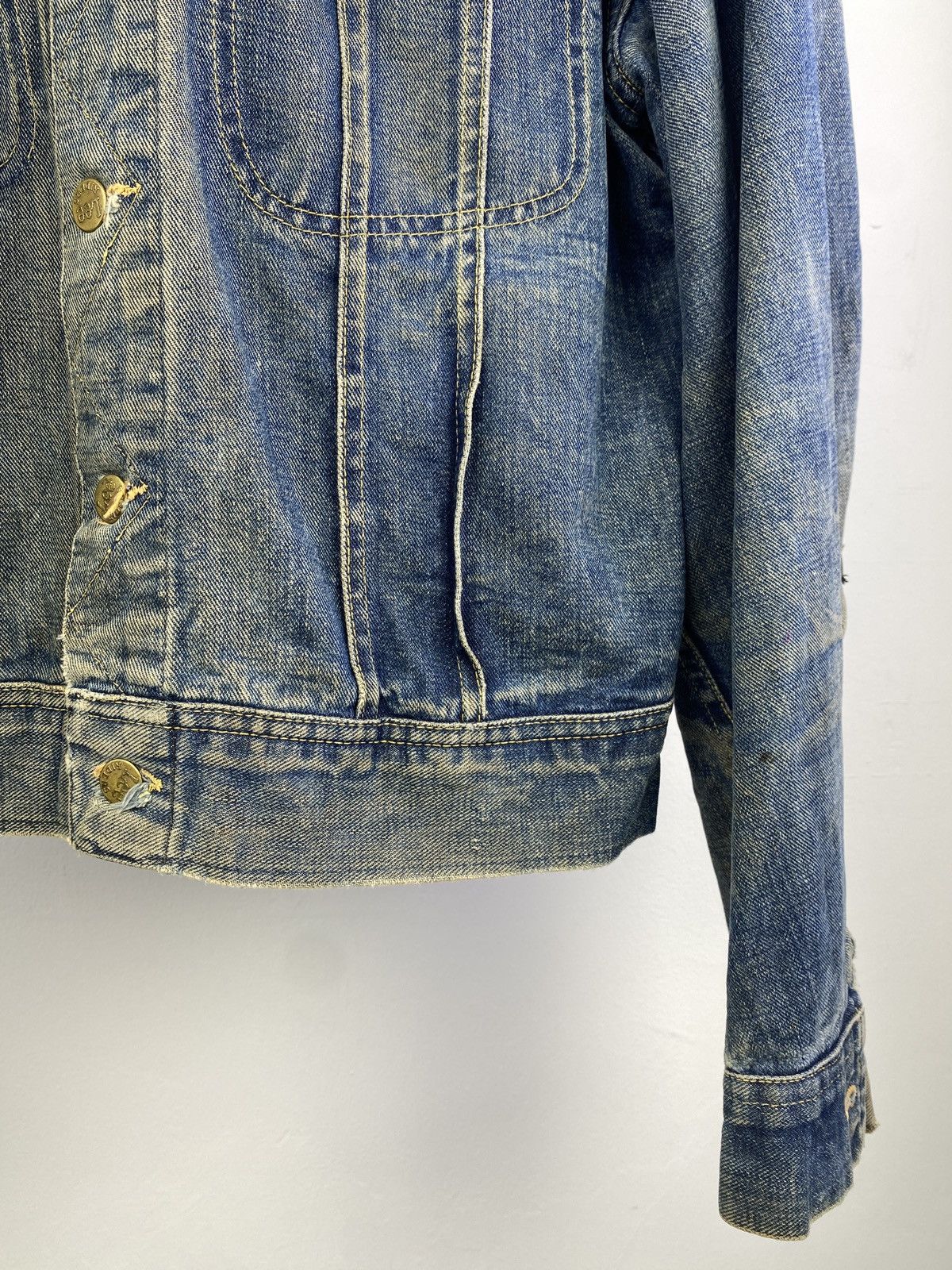 Lee Vintage 70s Lee 101-J Sanforized Denim Jacket Distressed Size US M / EU 48-50 / 2 - 11 Thumbnail