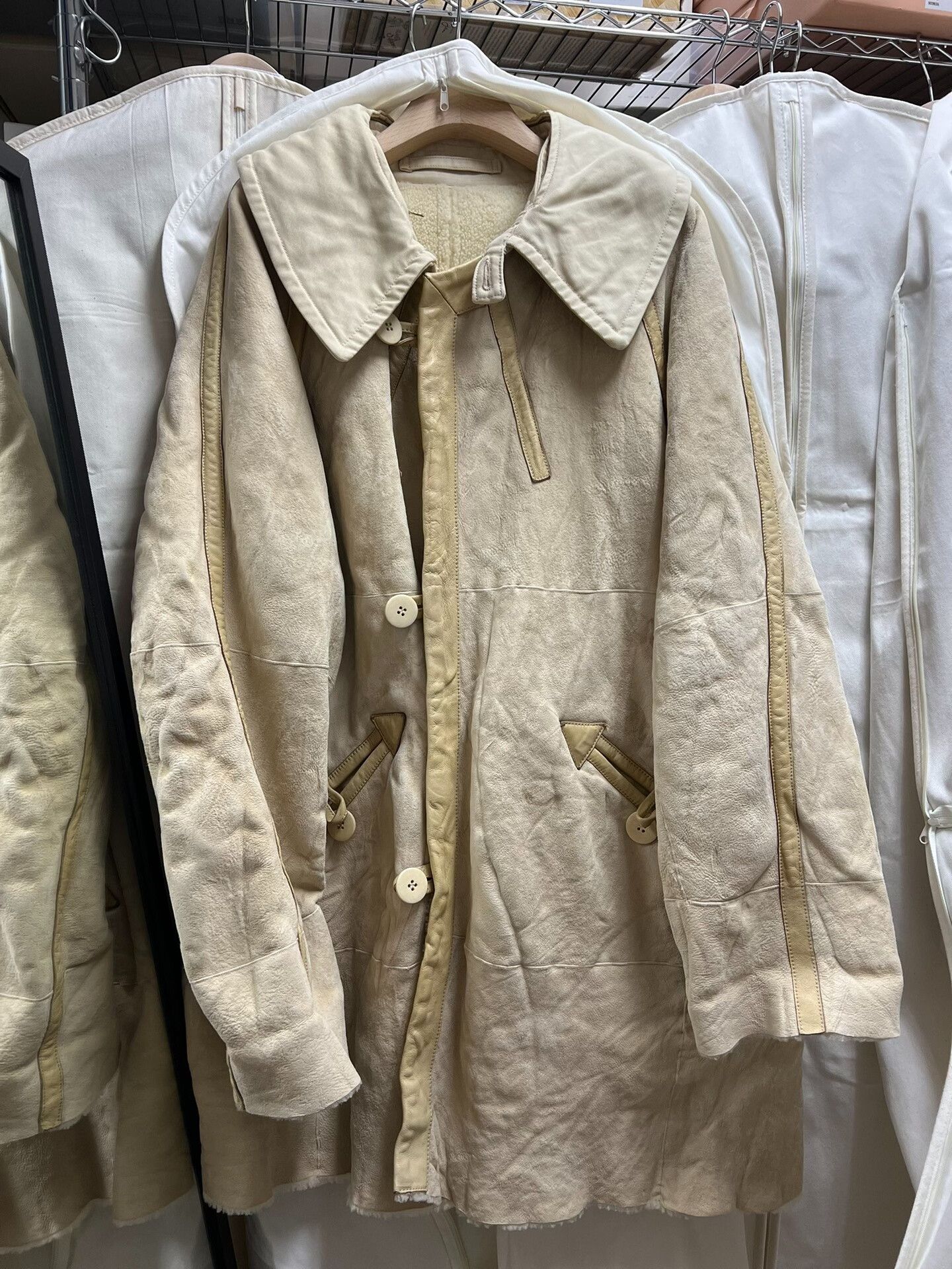 Visvim VISVIM Sheepskin Coat in Ivory Size US M / EU 48-50 / 2 - 1 Thumbnail
