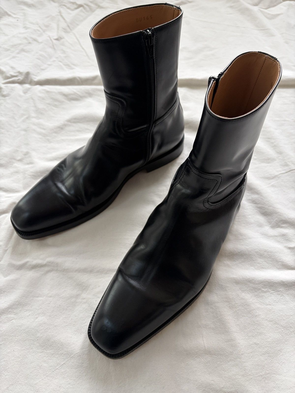 Dries Van Noten Dries Van Noten Black Leather Boots Size US 8 / EU 41 - 10 Thumbnail