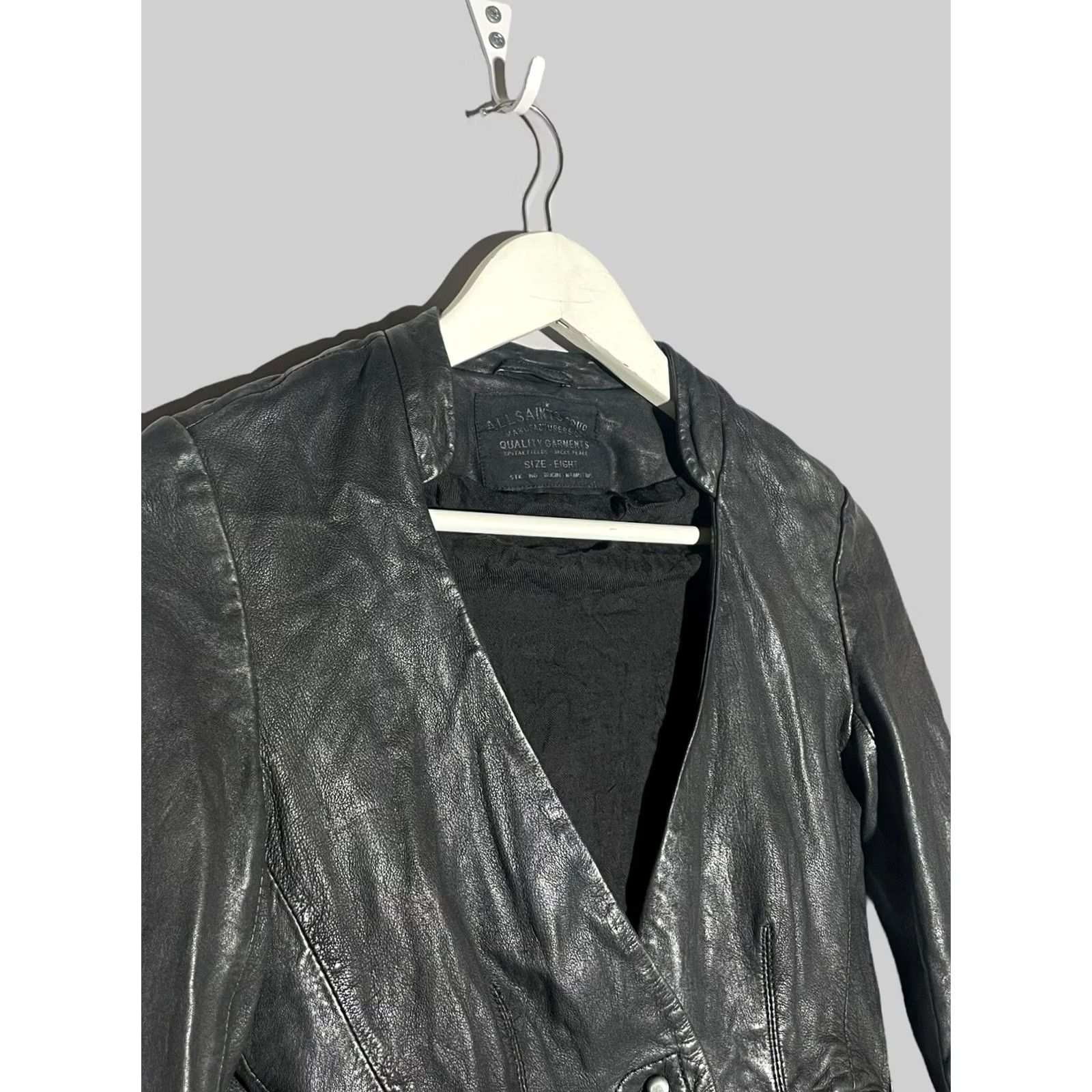 Allsaints All Saints Ashlar Jacket Women’s Size 8 Avant Garde Leather Size M / US 6-8 / IT 42-44 - 3 Thumbnail