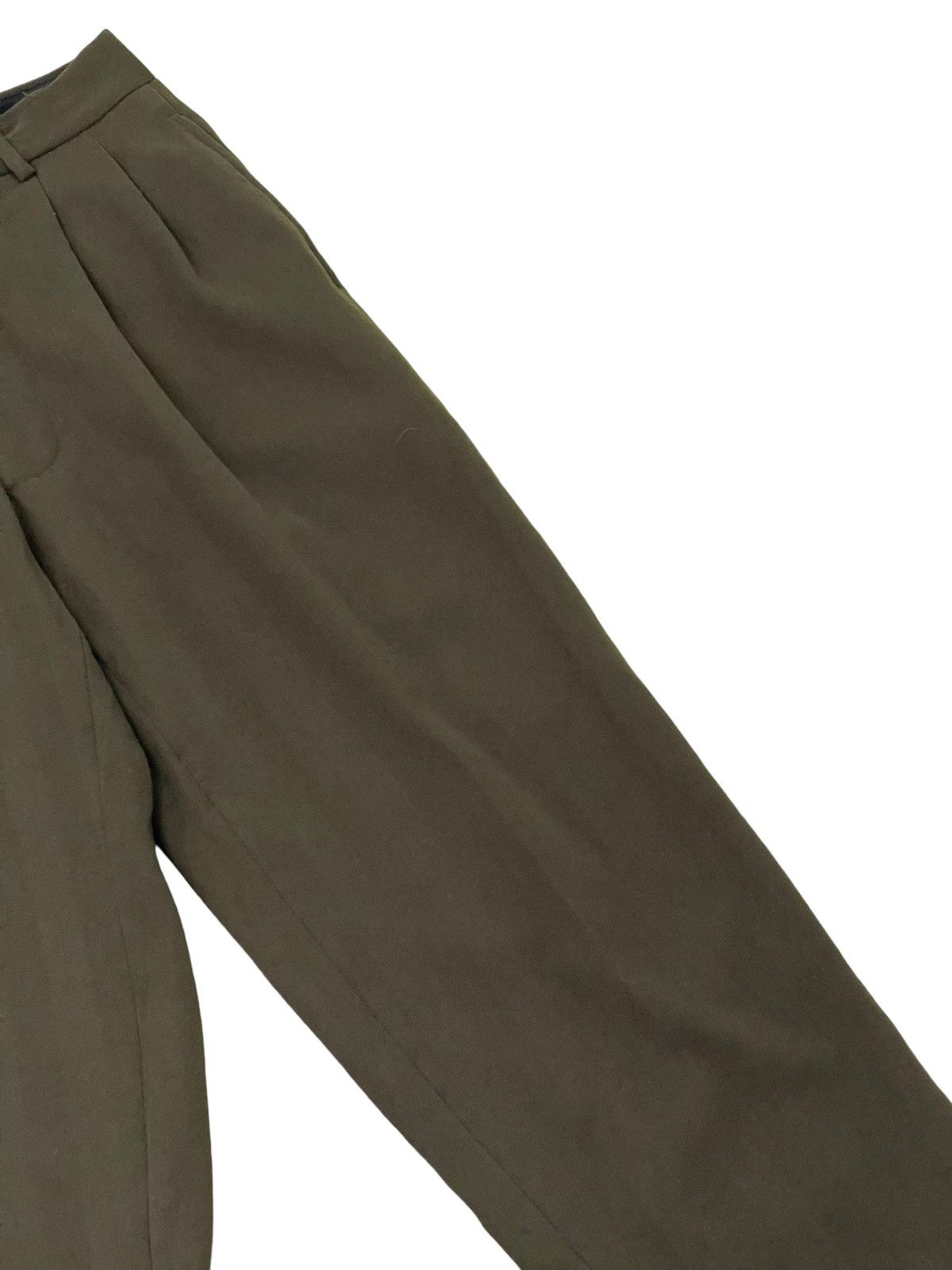 Japanese Brand Wide Baggy Tapered 90s Scoll Wool Trouser 6🟦2 Size US 28 / EU 44 - 15 Thumbnail