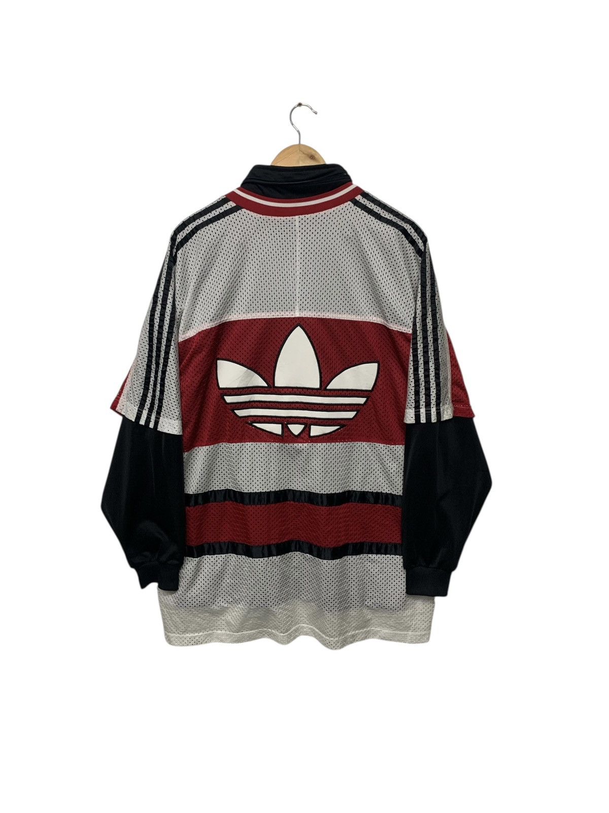 Adidas 90's Adidas Big Logo Streetwear Style Zipper Down Jacket Size US L / EU 52-54 / 3 - 1 Thumbnail