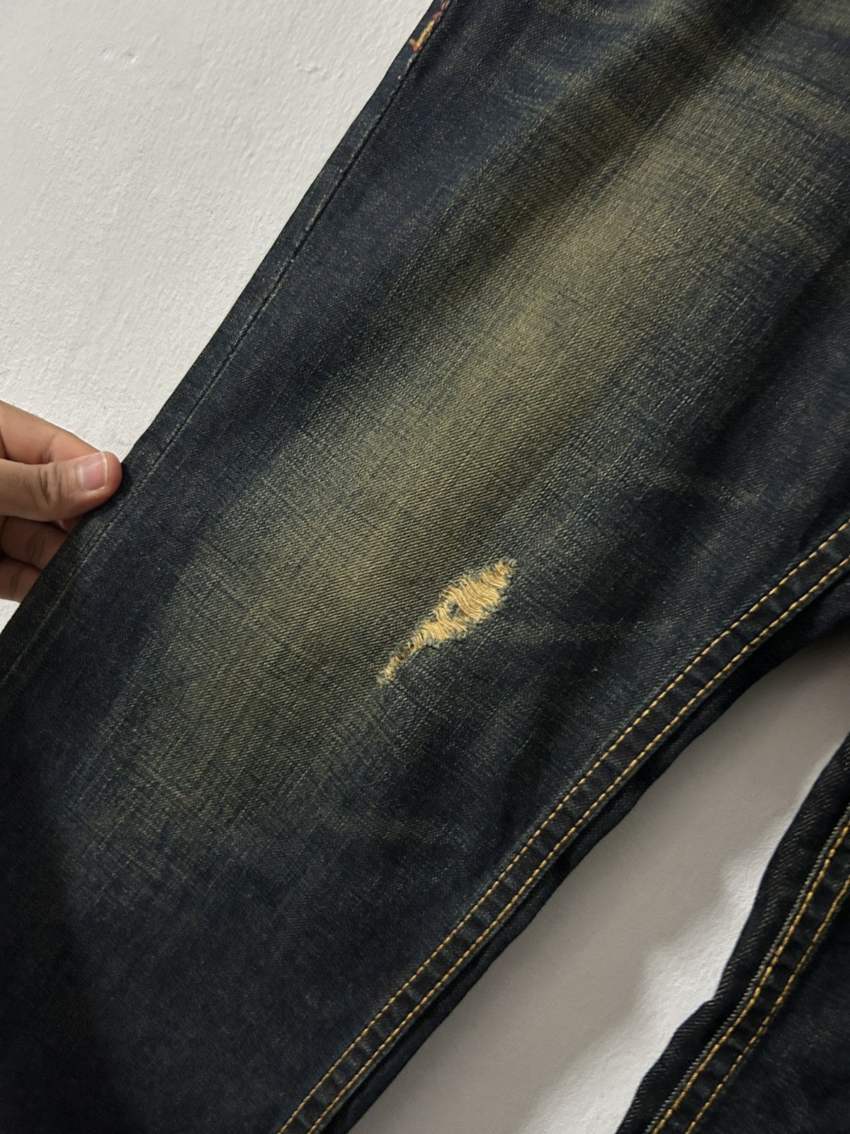 If Six Was Nine 2000’s Japan Back Number Black Jeans punk style Size US 32 / EU 48 - 3 Thumbnail