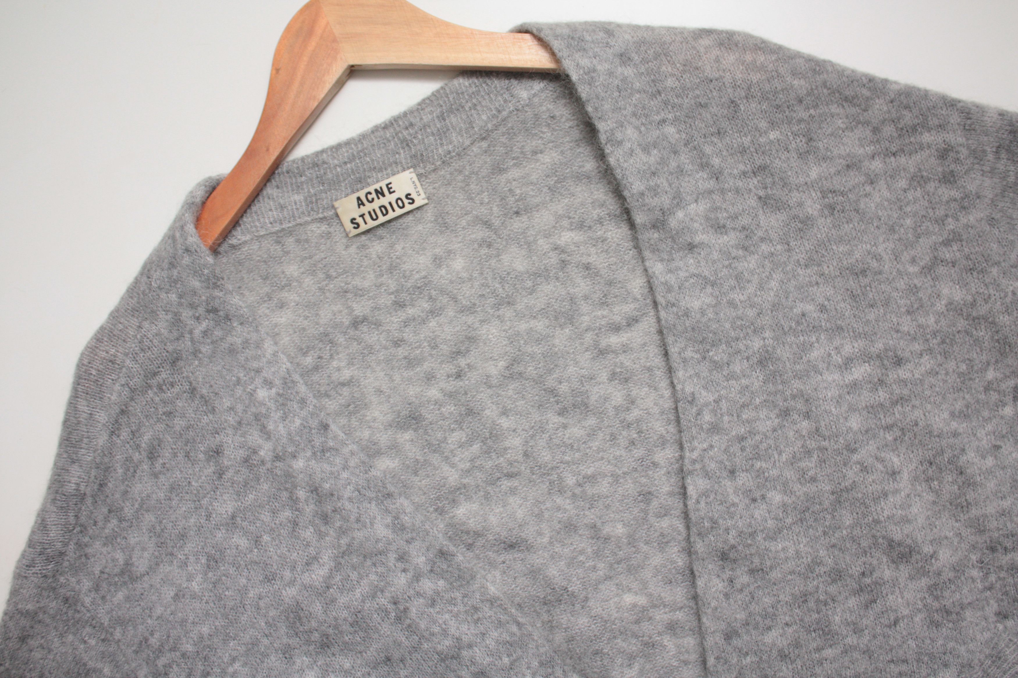 Acne Studios Acne Studios Raya Mohair PAW13 Grey Long Cardigan XS Size XS / US 0-2 / IT 36-38 - 1 Thumbnail