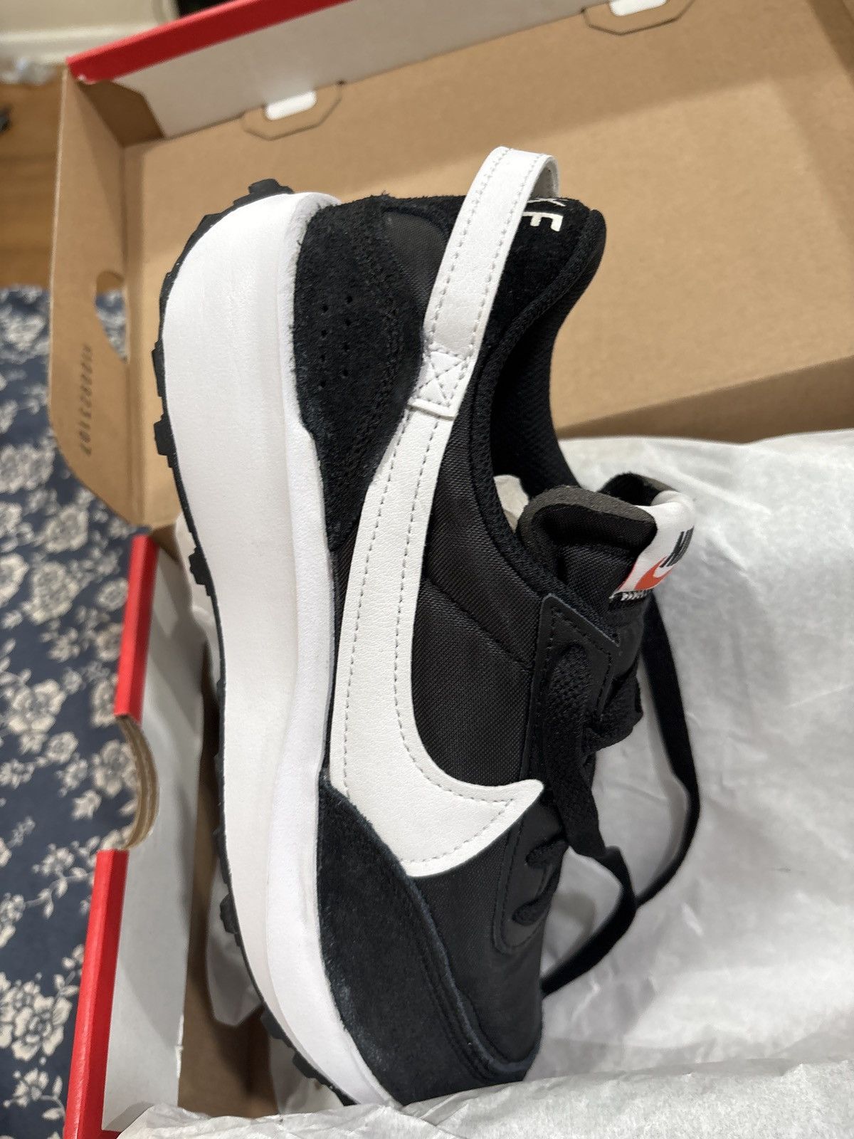 Nike Nike Air Waffle LD trainers in black and white Size US 6.5 / IT 36.5 - 5 Thumbnail