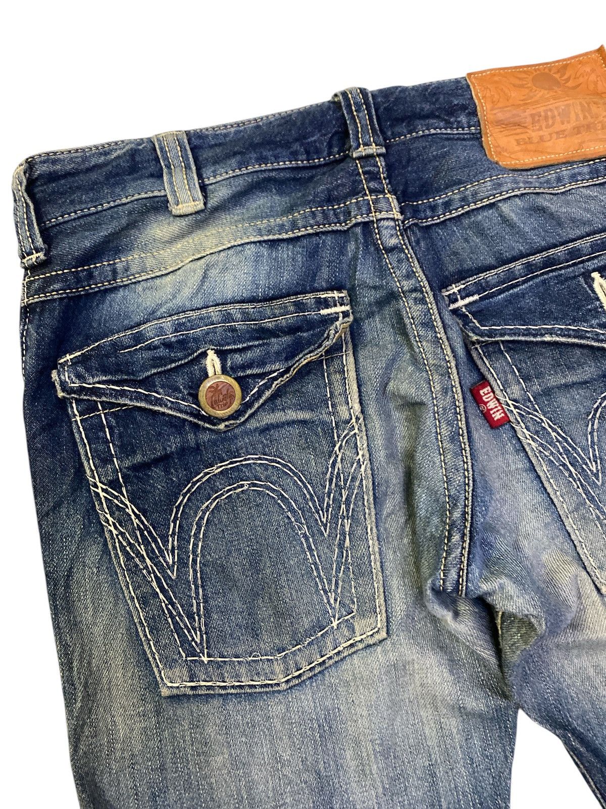Edwin × If Six Was Nine Vintage Edwin Blue Trip Flared Denim Size US 33 - 2 Thumbnail