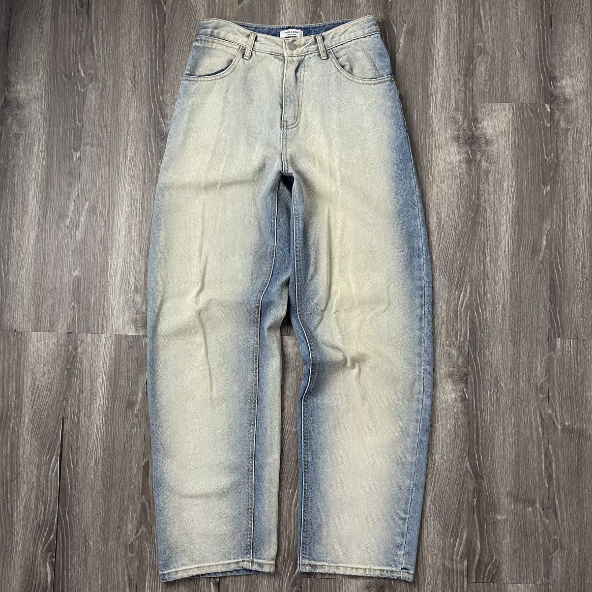 If Six Was Nine × Vintage 🔥VINTAGE BAGGY WASH BLUE TRIPLE EIGHT Y2K🔥 Size US 28 / EU 44 - 1 Thumbnail