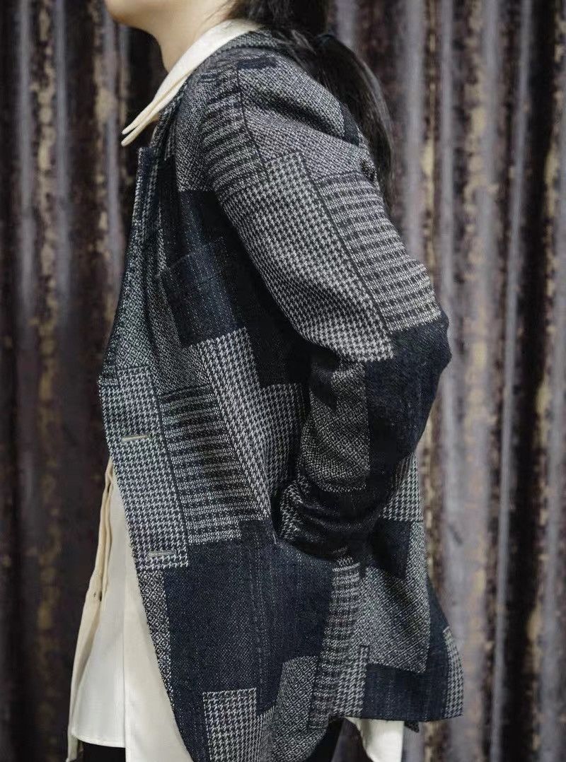 Yohji Yamamoto Yohji Yamamoto 10AW Patchwork Blazer Size 38R - 4 Thumbnail