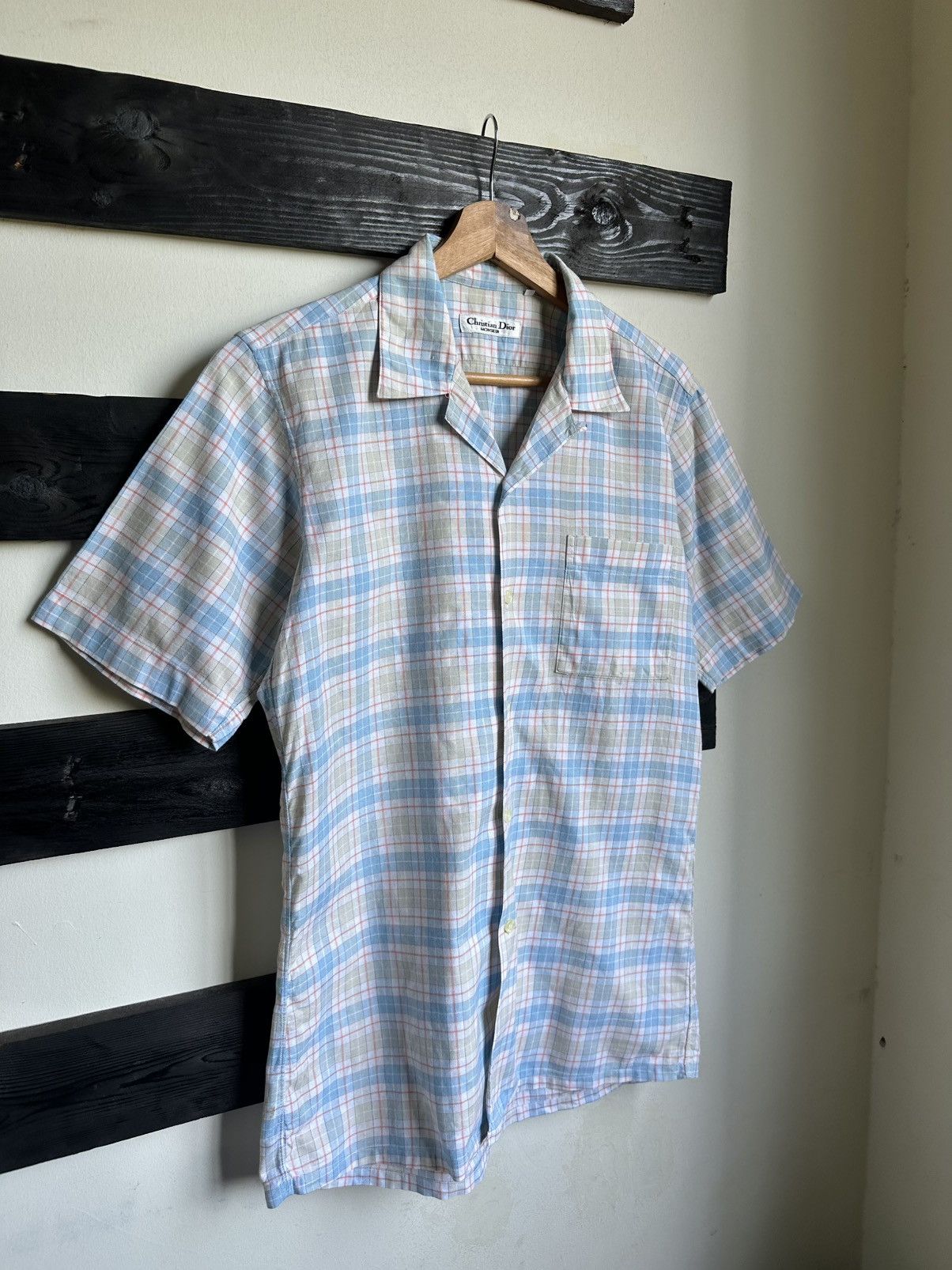 Christian Dior Monsieur × Designer Christian Dior Monsieur Open Collar Shirt Size US M / EU 48-50 / 2 - 3 Thumbnail