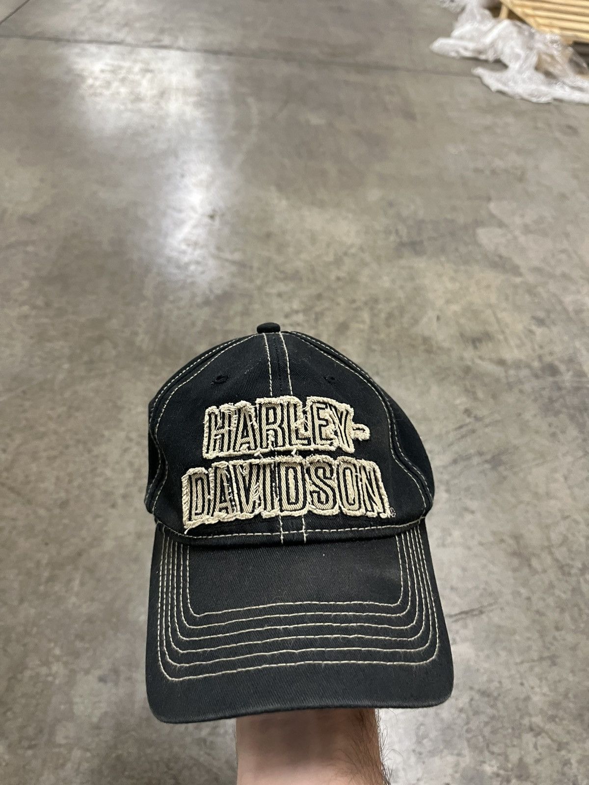 Harley Davidson × Vintage Harley Davidson vintage hat streetwear grunge skater hype Size ONE SIZE - 1 Thumbnail