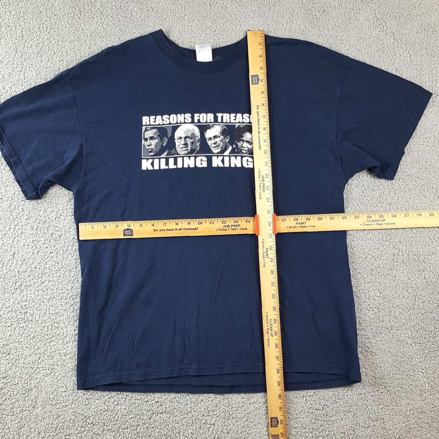 Gildan VINTAGE Gildan Mens T-Shirt XL Blue Y2K Killing Kings Emo Punk Metal Rock Band Tour 00s Retro Size US XL / EU 56 / 4 - 5 Thumbnail