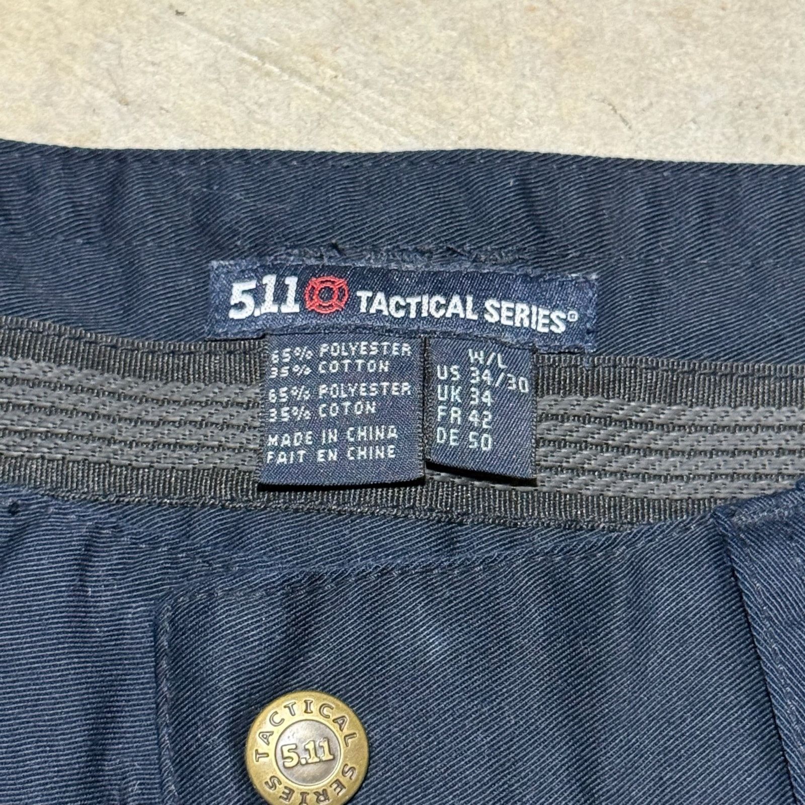 5.11 5.11 Blue Cargo Work Pants size 34x30 Size US 34 / EU 50 - 3 Thumbnail