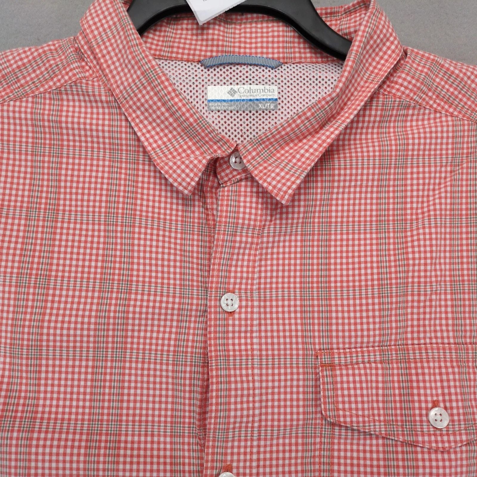 Columbia Columbia Sportswear Orange Plaid Button Up Shirt Men's XL Size US XL / EU 56 / 4 - 9 Thumbnail