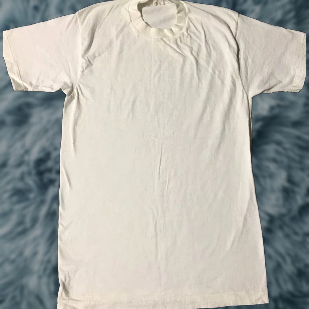 VINTAGE JC Penney T-Shirt M White 80s 90s Grunge Punk Biker Surf Skate Track USA Men Single Stitch Sizes & Description varies by measurements