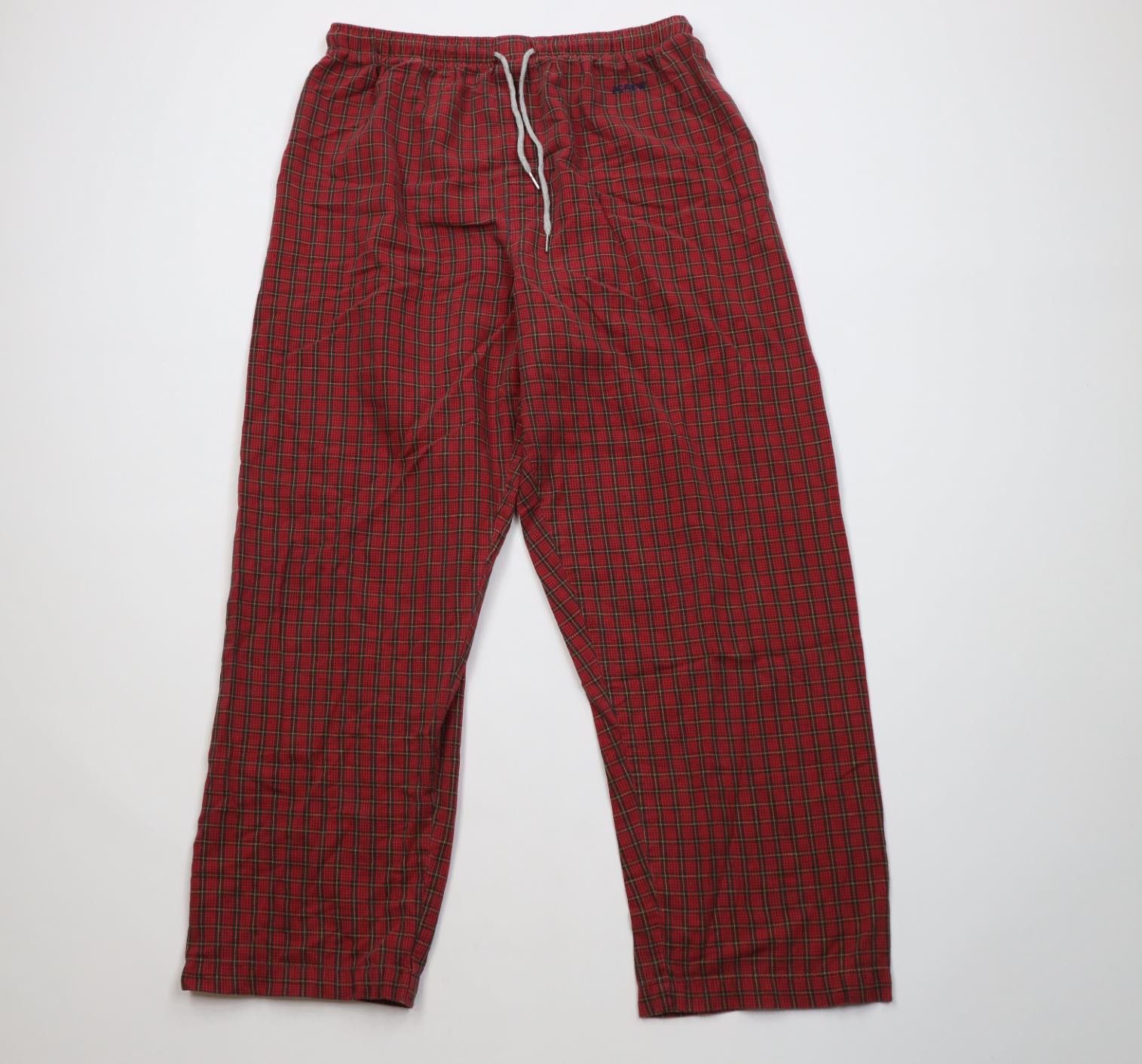 J.Crew Vintage 90s J Crew Oarsman Wide Leg Pajamas Pants Plaid Size US 36 / EU 52 - 1 Thumbnail