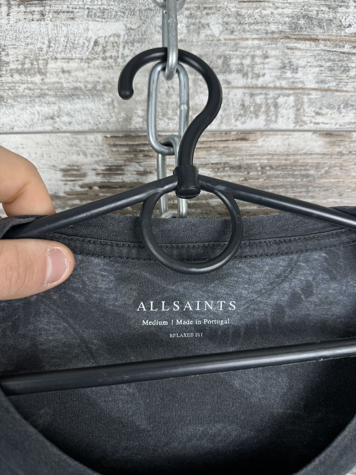 Allsaints Mens AllSaints Puerto Kahuha SS Crew T-shirt big logo tee Size US M / EU 48-50 / 2 - 5 Thumbnail