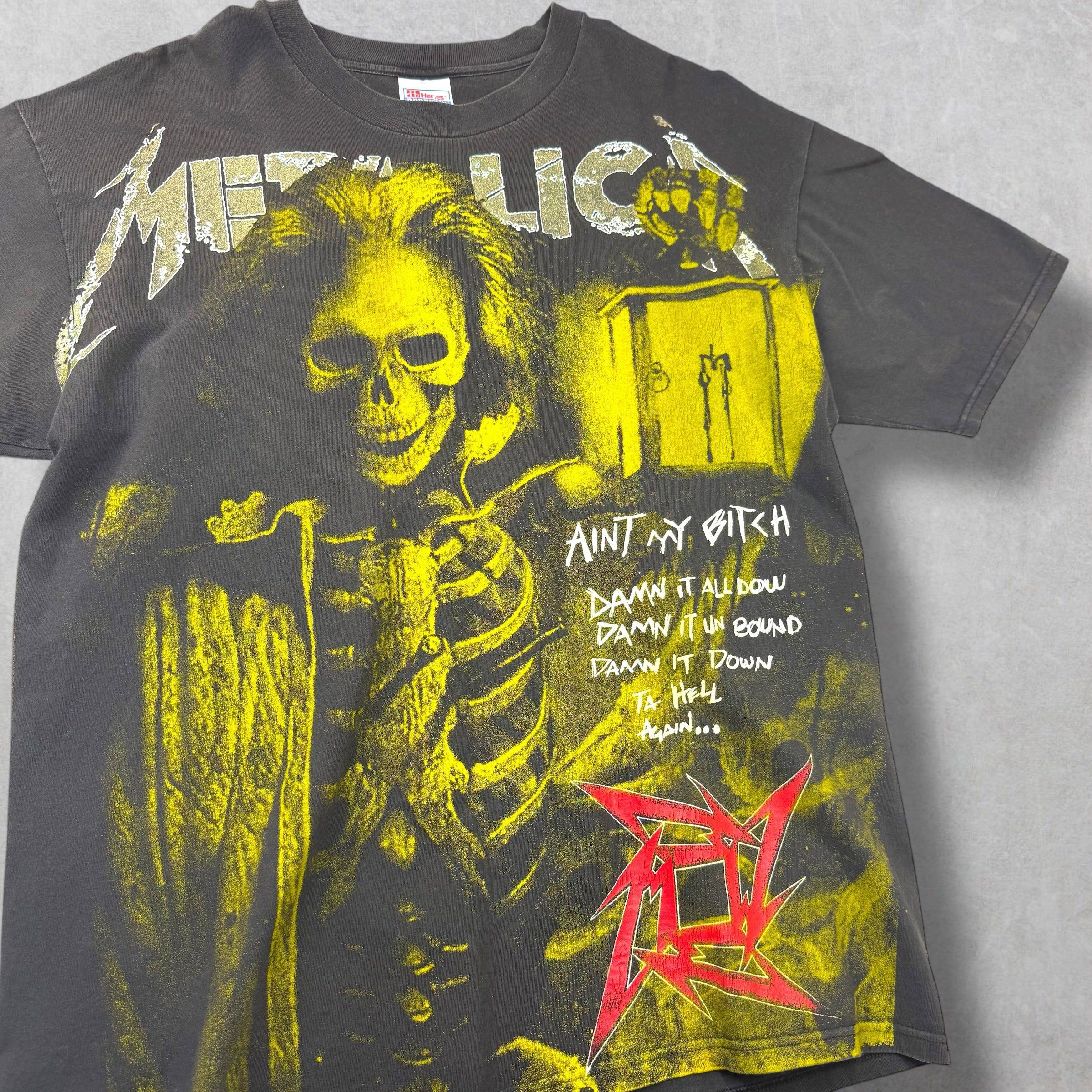 Vintage Vintage 90's Metallica Master of Lyrics Mexican Bootleg XL Size US XL / EU 56 / 4 - 3 Thumbnail