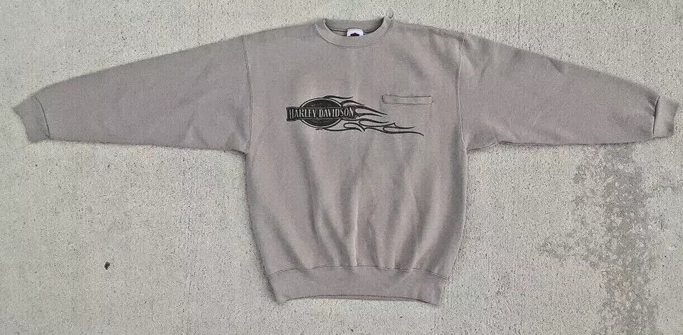 Harley Davidson Vintage Y2K 2000s Harley Davidson Sweatshirt USA Pocket Size US L / EU 52-54 / 3 - 1 Thumbnail