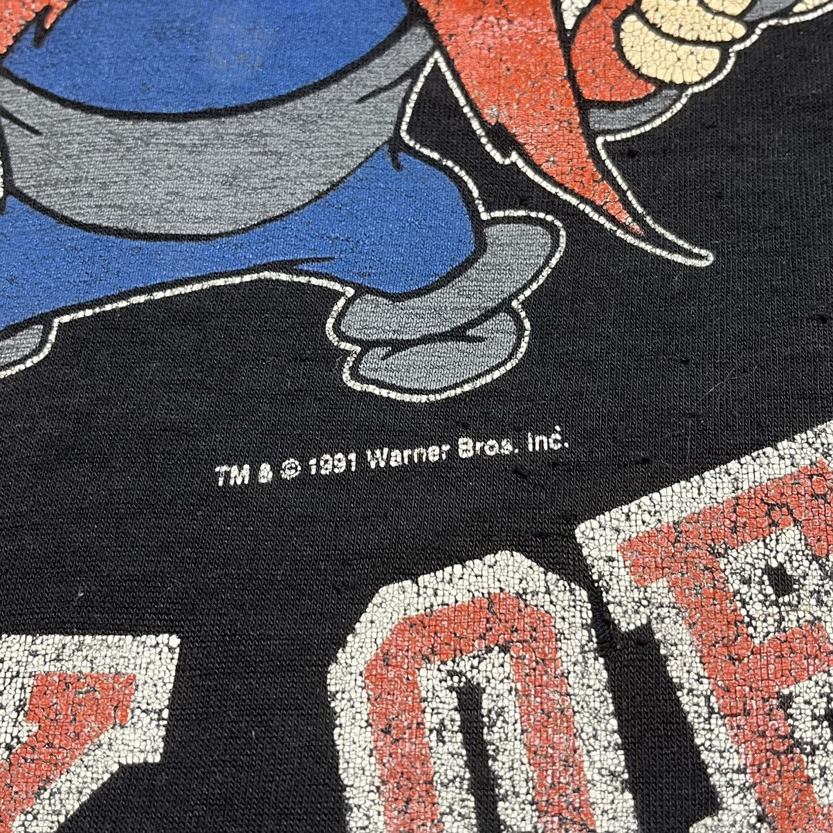 Vintage Vintage 90s Yosemite Sam Looney Tunes T Shirt Black Size XL Size US XL / EU 56 / 4 - 7 Thumbnail