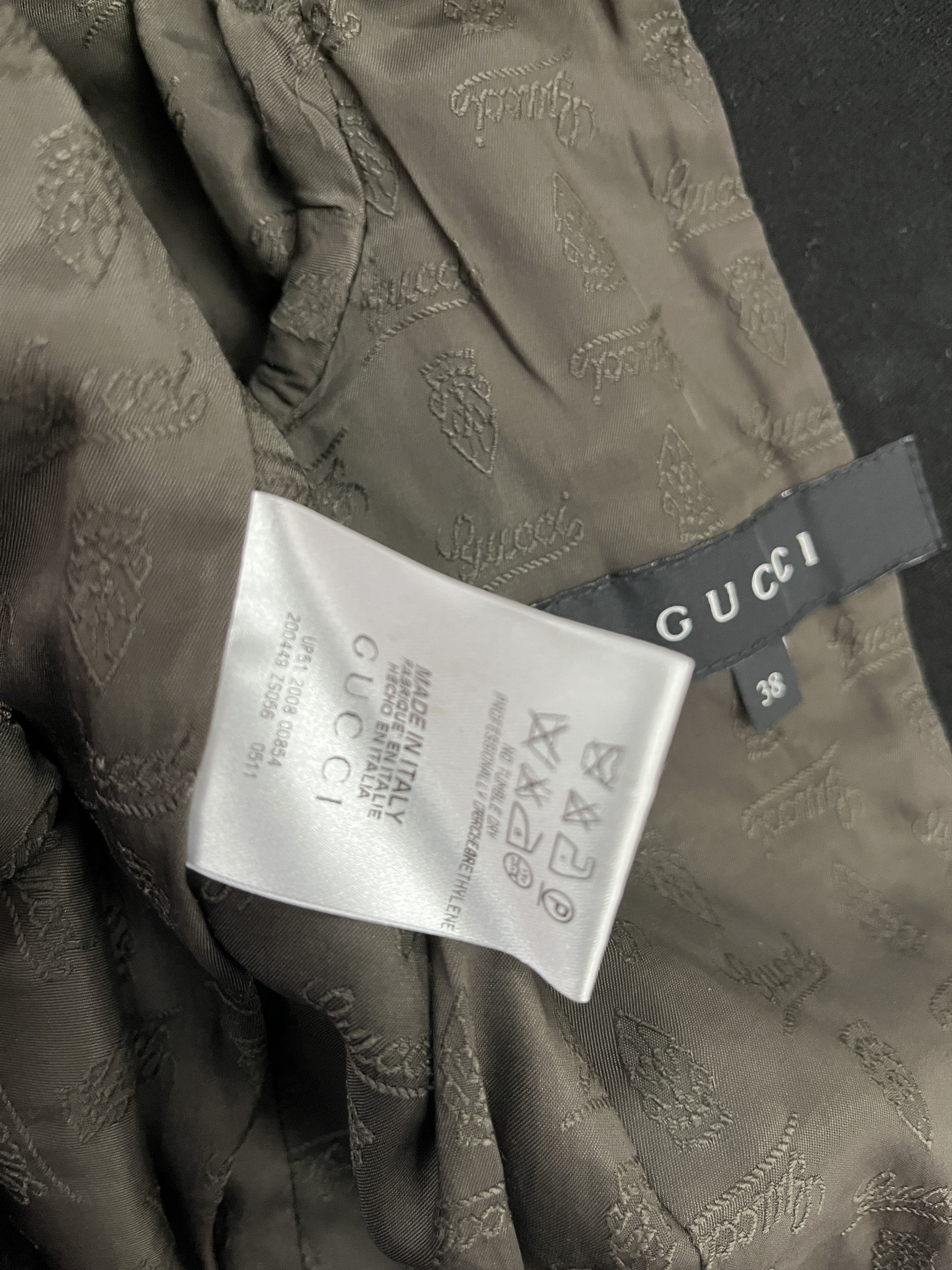 Gucci Gucci Black Cotton School Jacket With Embroided "G" Logo Size XS / US 0-2 / IT 36-38 - 8 Thumbnail