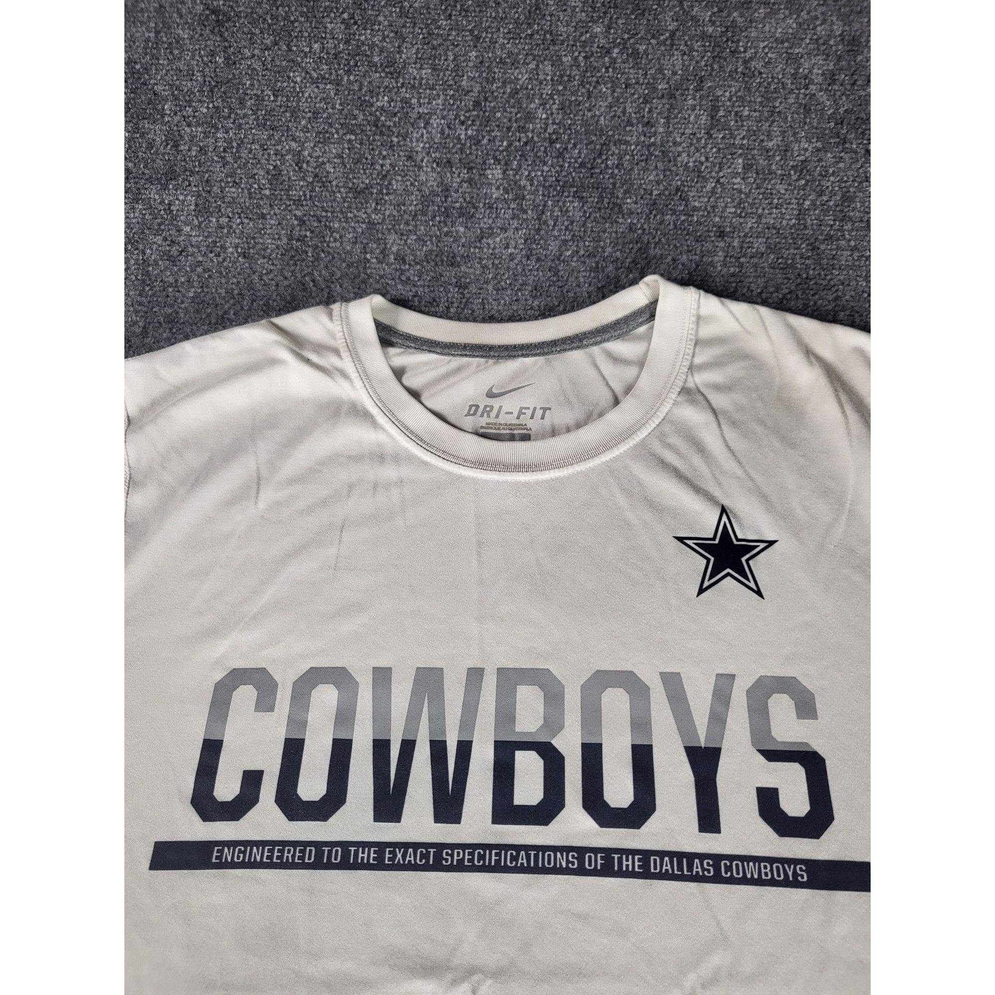 Nike Nike Dri Fit Dallas Cowboys Big Logo NFL T-shirt White Mens Size US L / EU 52-54 / 3 - 3 Thumbnail