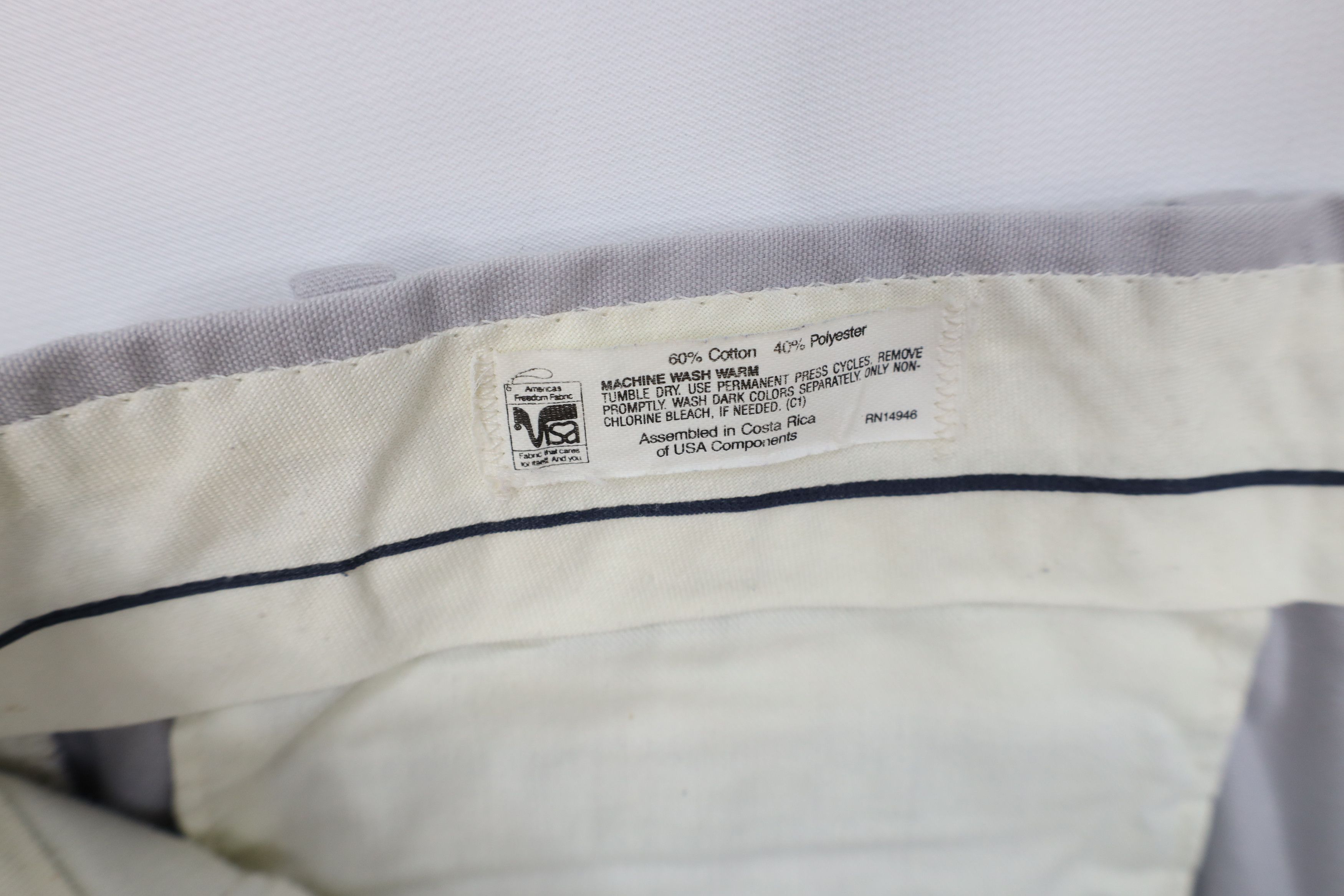 Vintage Vintage 70s Streetwear Wide Leg Chino Pants Trousers Gray Size US 36 / EU 52 - 8 Thumbnail