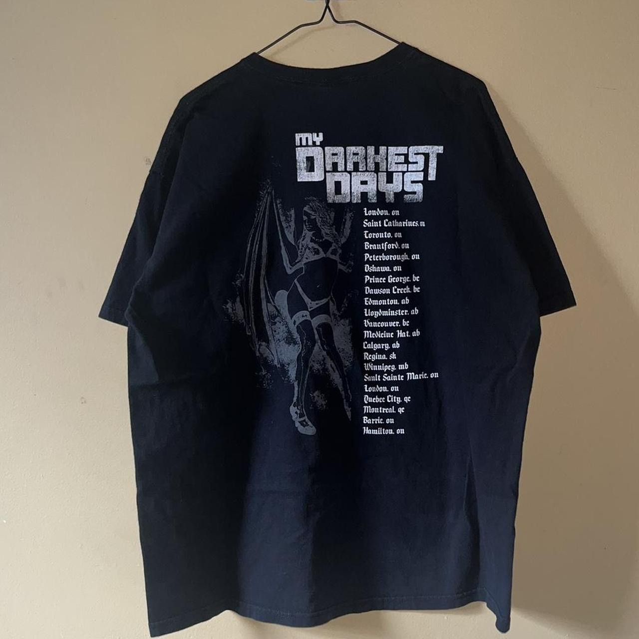 Vintage 2000s Vampire Girl Darkest Days Pornstar Dancing Tour Tee Size US XL / EU 56 / 4 - 2 Thumbnail